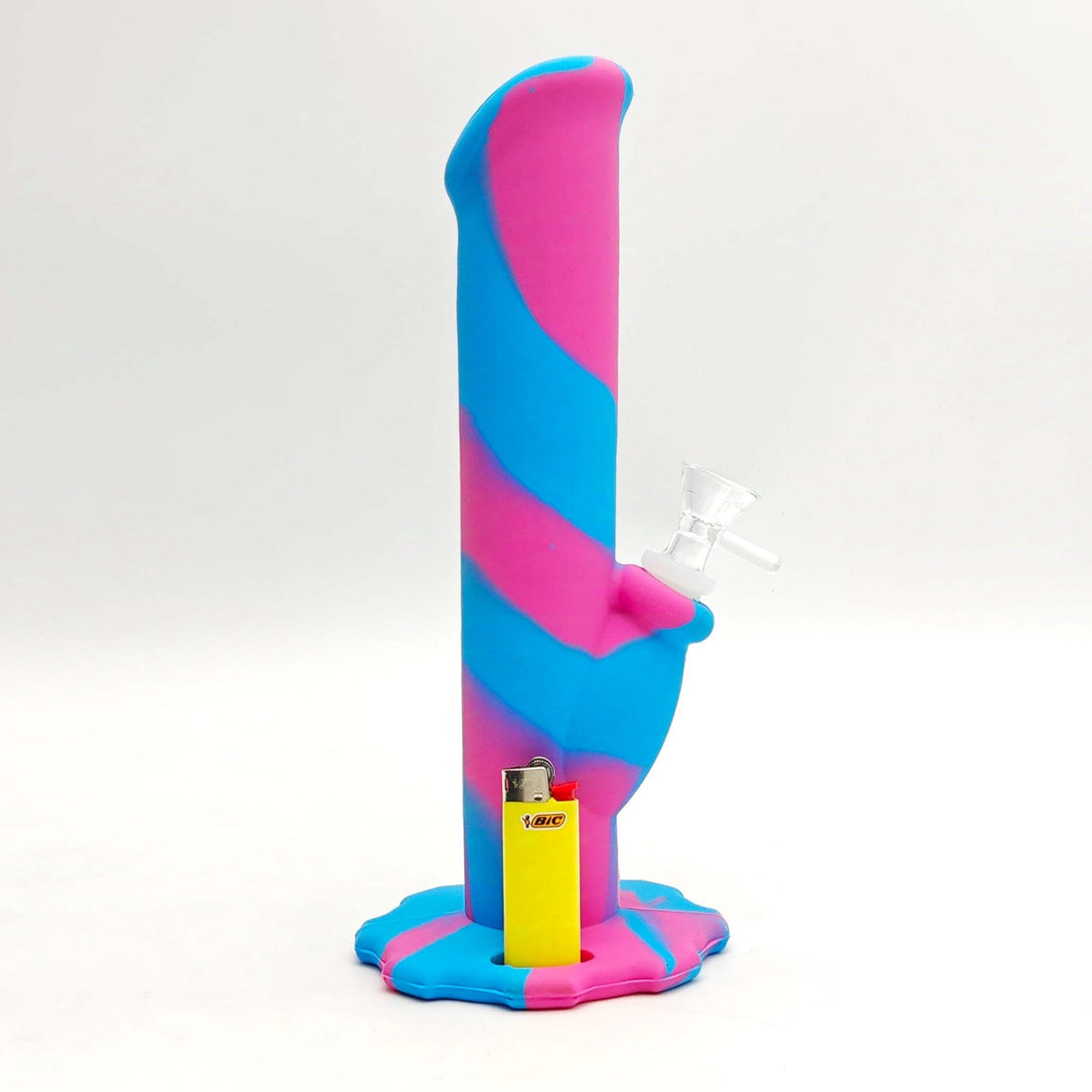 Fortune 10" Assorted Swirl Silicone Water Pipe