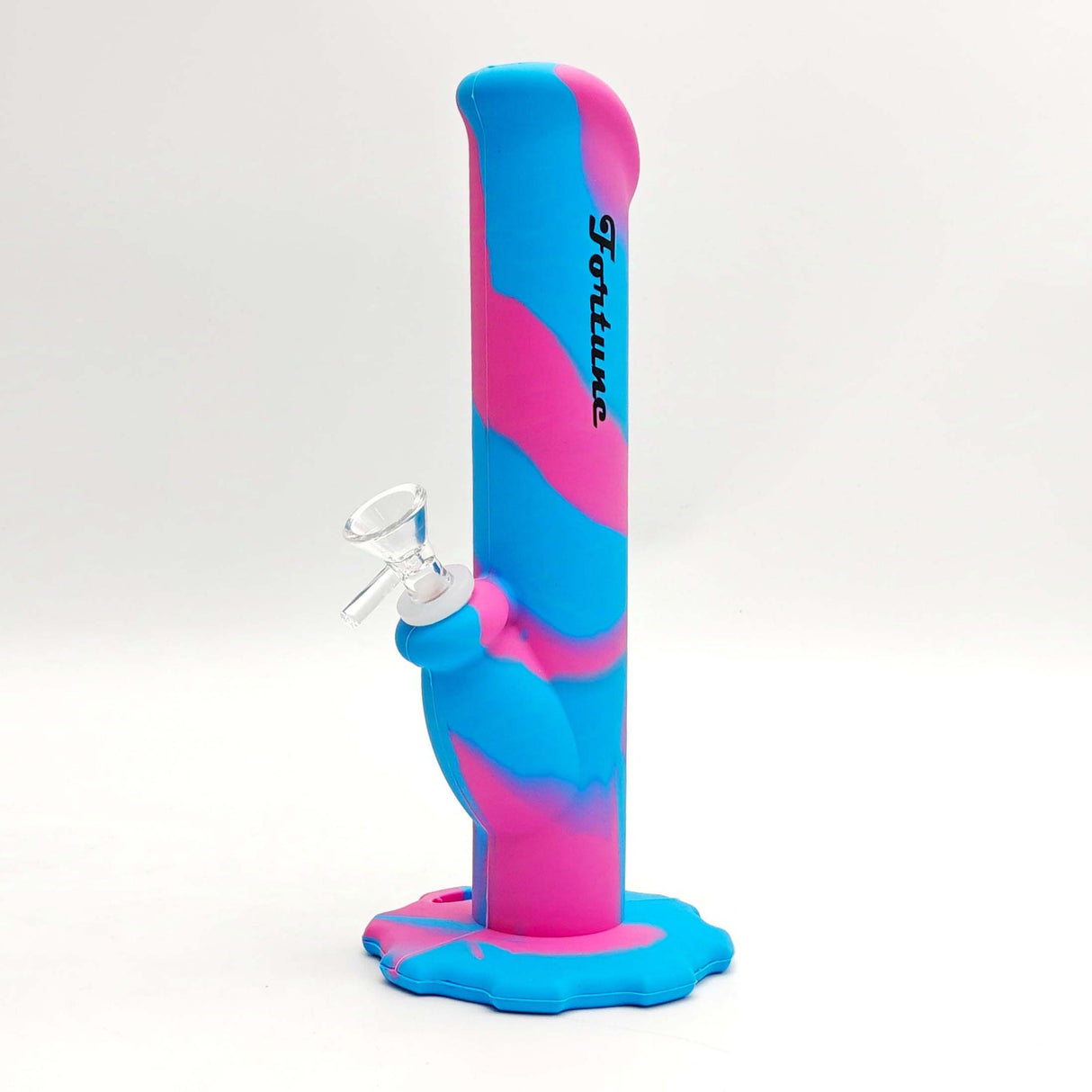 Fortune 10" Assorted Swirl Silicone Water Pipe