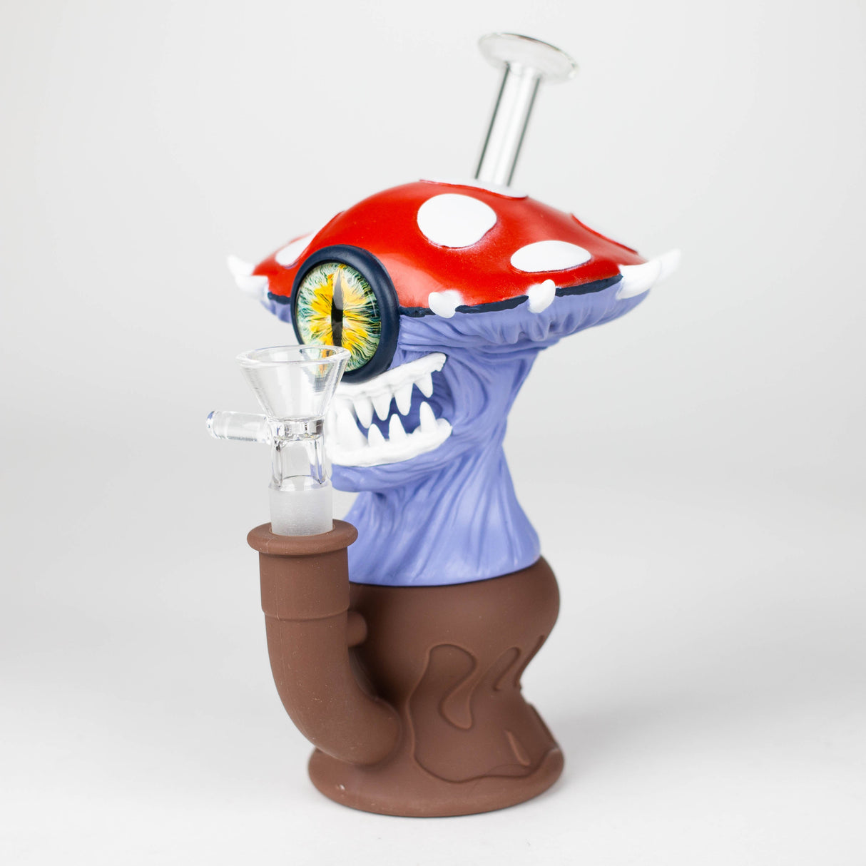 7.2" Mushroom Monster Vinyl Water Pipe