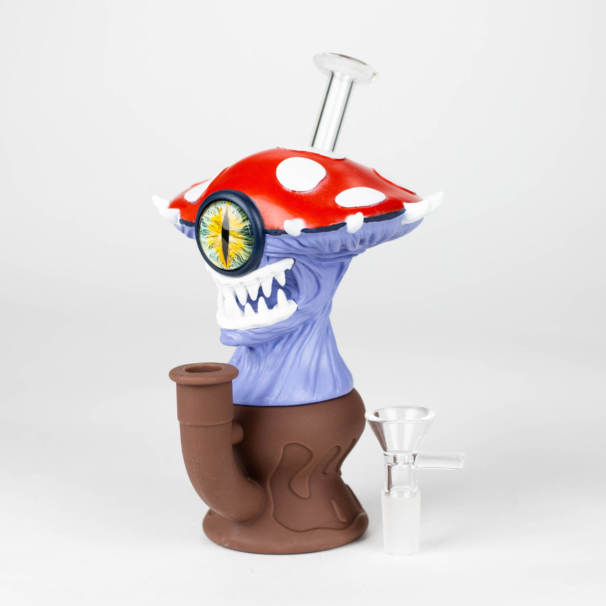 7.2" Mushroom Monster Vinyl Water Pipe