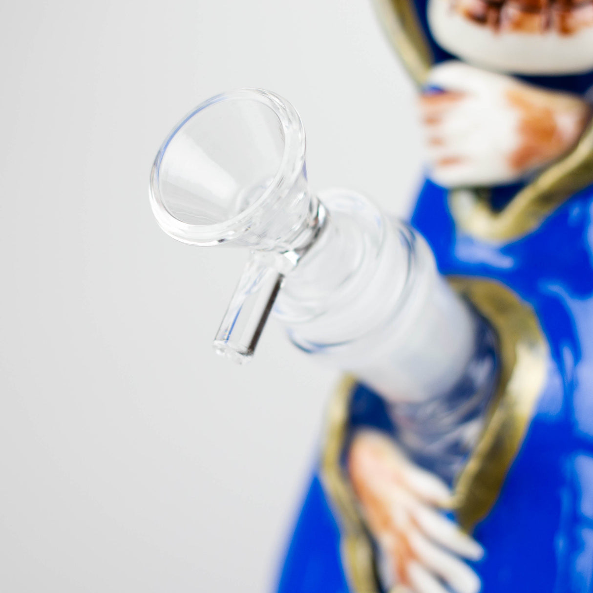 Bécher en verre crâne artistique en résine 3D de 10 po
