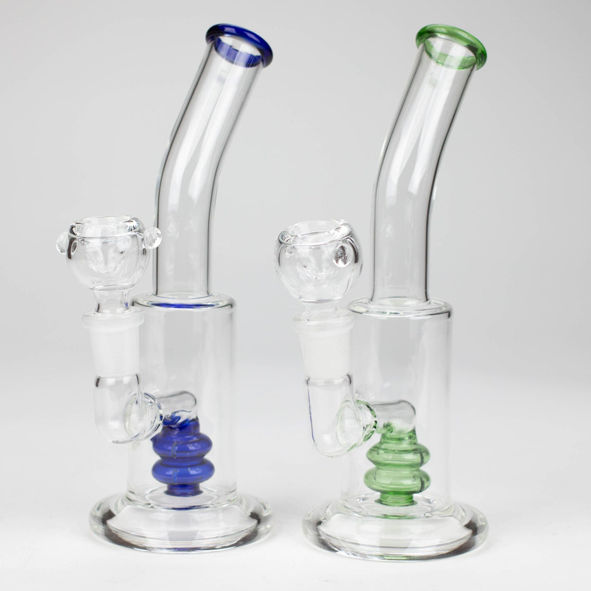 Bongzie Smokes Glass Bong 7.5" Bent Neck Stemless Glass Bong with Water Diffuser 7.5" Bent Neck Stemless Glass Bong | Canada