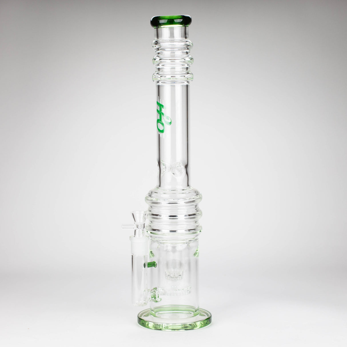 Bong en verre sans tige H2O Double nid d'abeille 18" 7mm