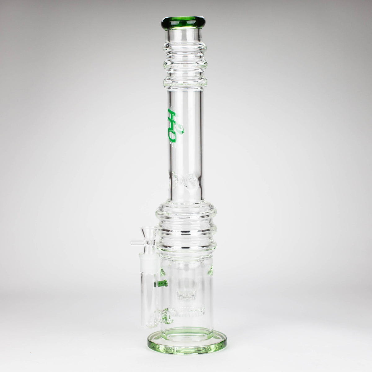 Canadian Distributor Glass Bong H2O 18" Double Honeycomb 7mm Stemless Glass Bong H2O 18" Double Honeycomb 7mm Glass Bong | Canada
