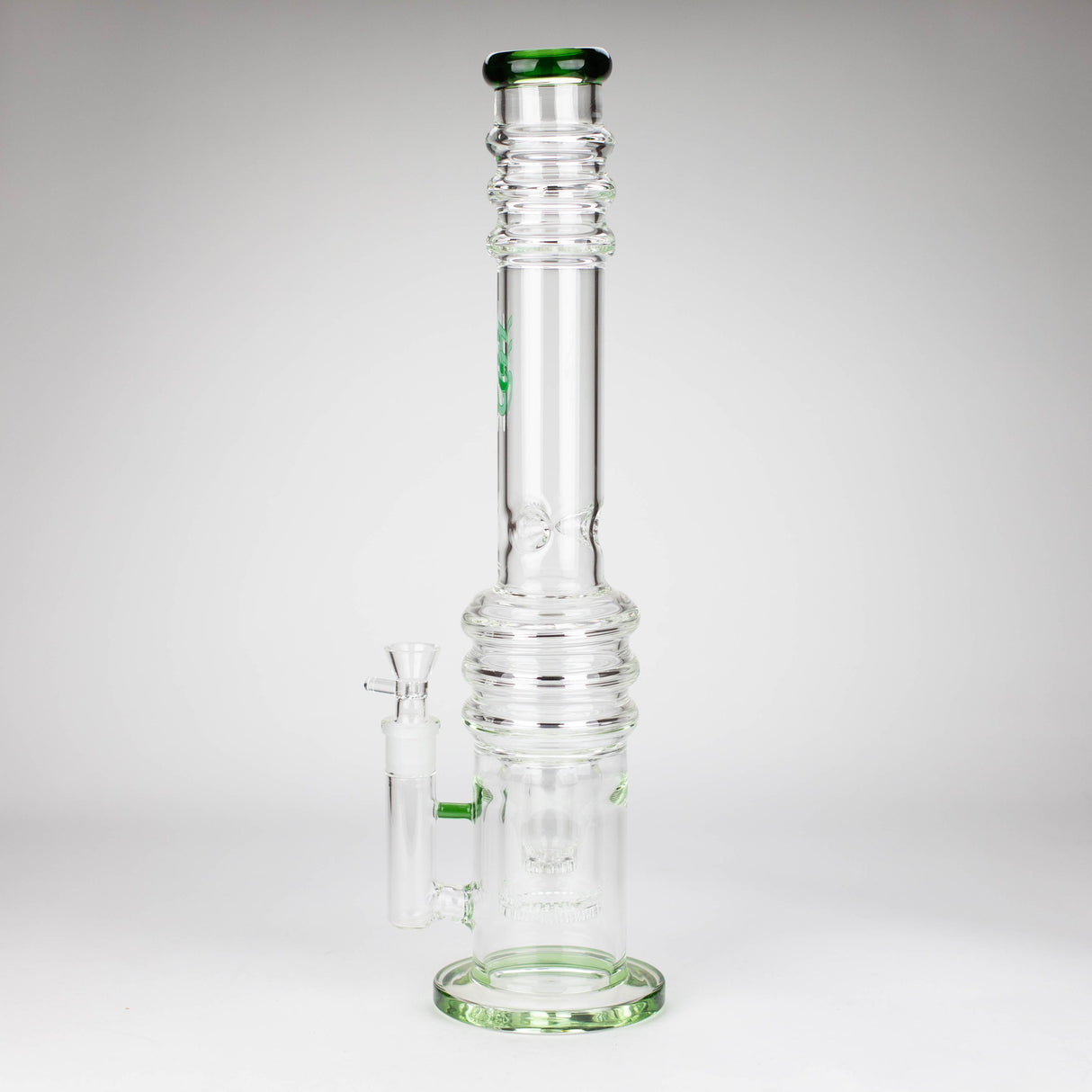 Bong en verre sans tige H2O Double nid d'abeille 18" 7mm