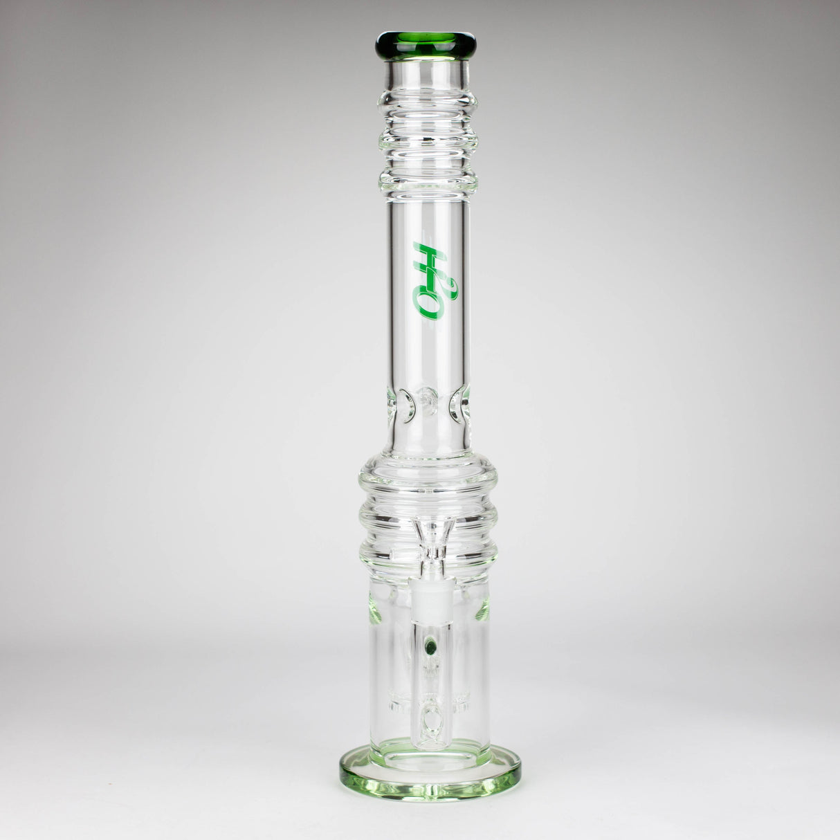 Bong en verre sans tige H2O Double nid d'abeille 18" 7mm