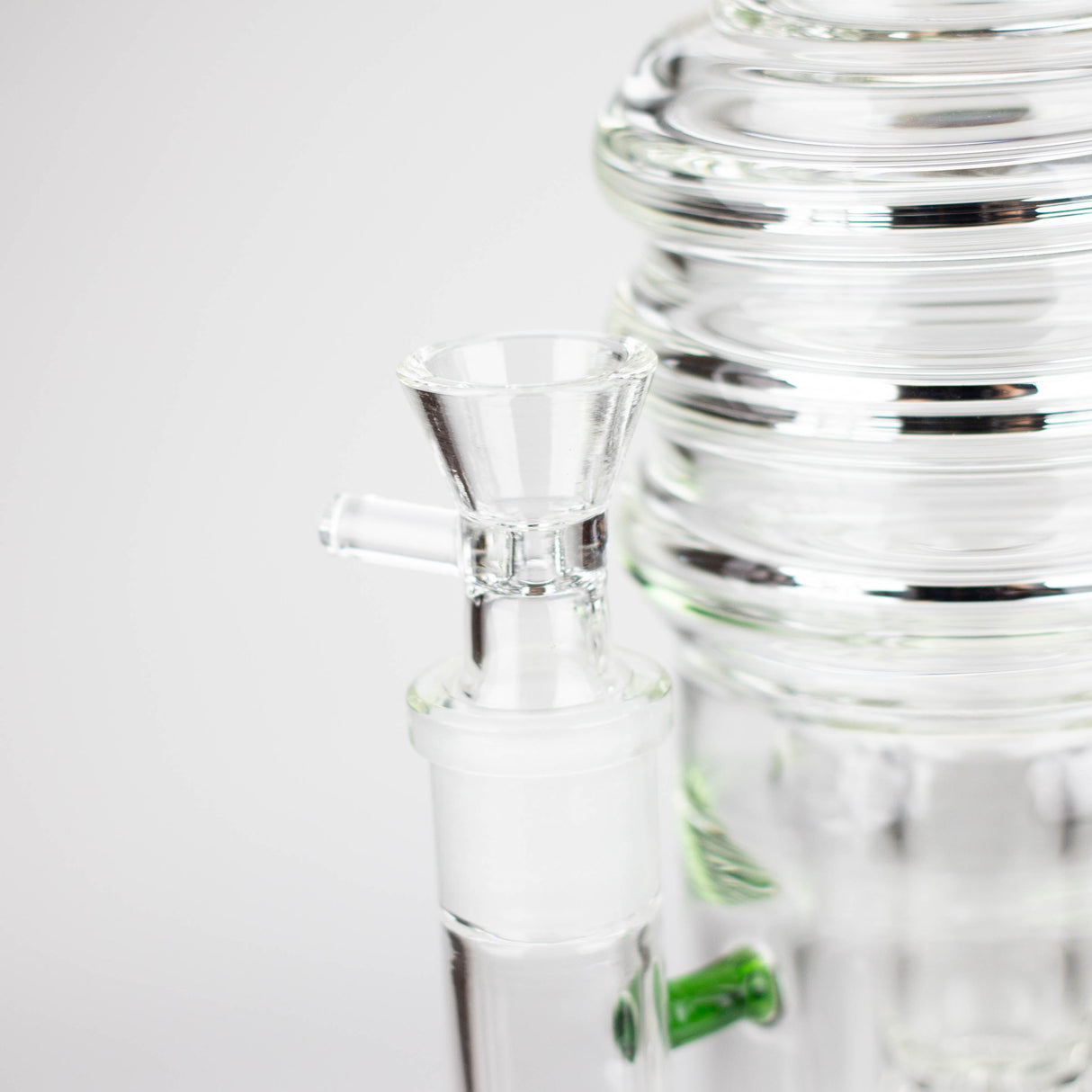 Bong en verre sans tige H2O Double nid d'abeille 18" 7mm