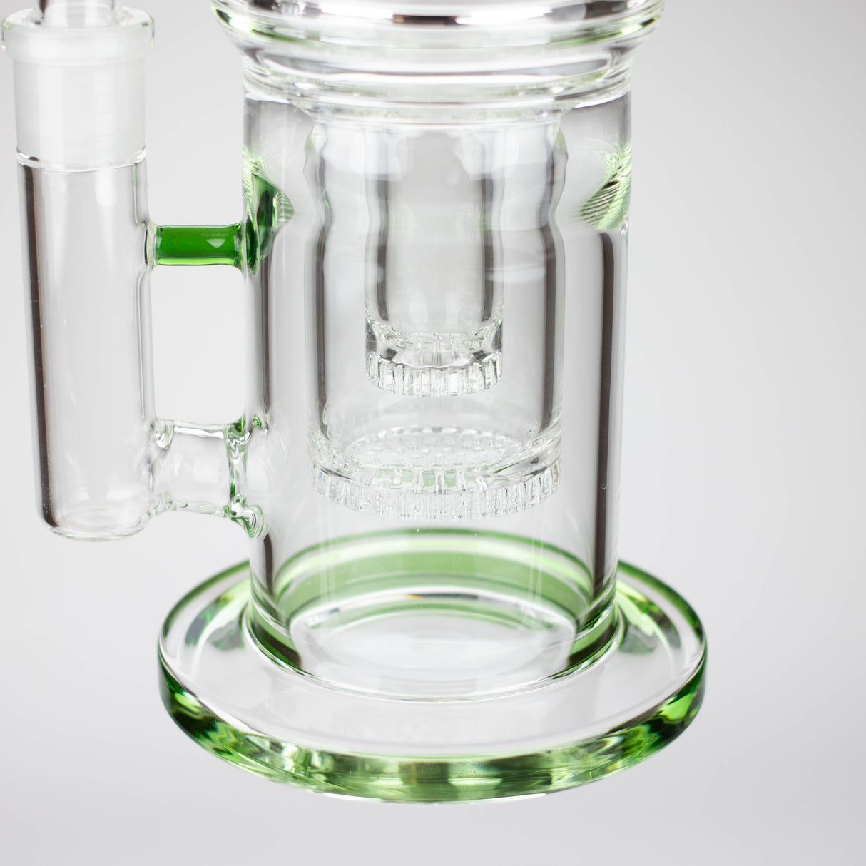 Bong en verre sans tige H2O Double nid d'abeille 18" 7mm