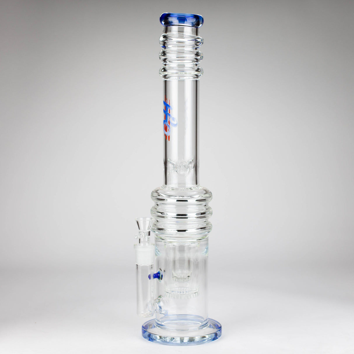 Bong en verre sans tige H2O Double nid d'abeille 18" 7mm