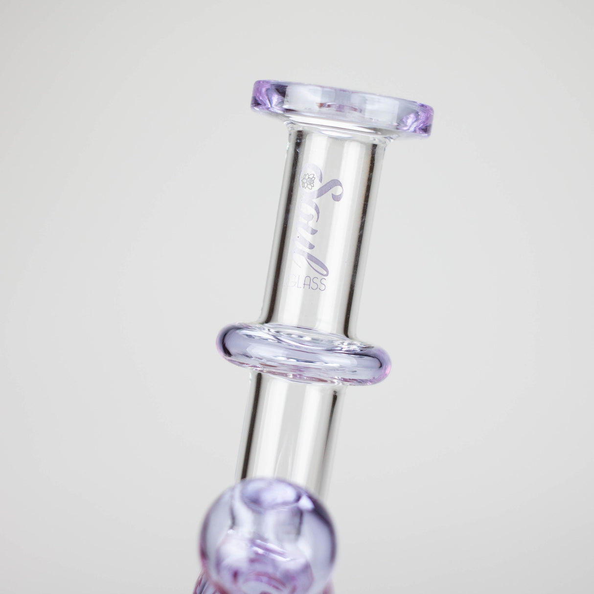 Bang en verre Soul Glass 7" avec diffuseur sans tige et col courbé