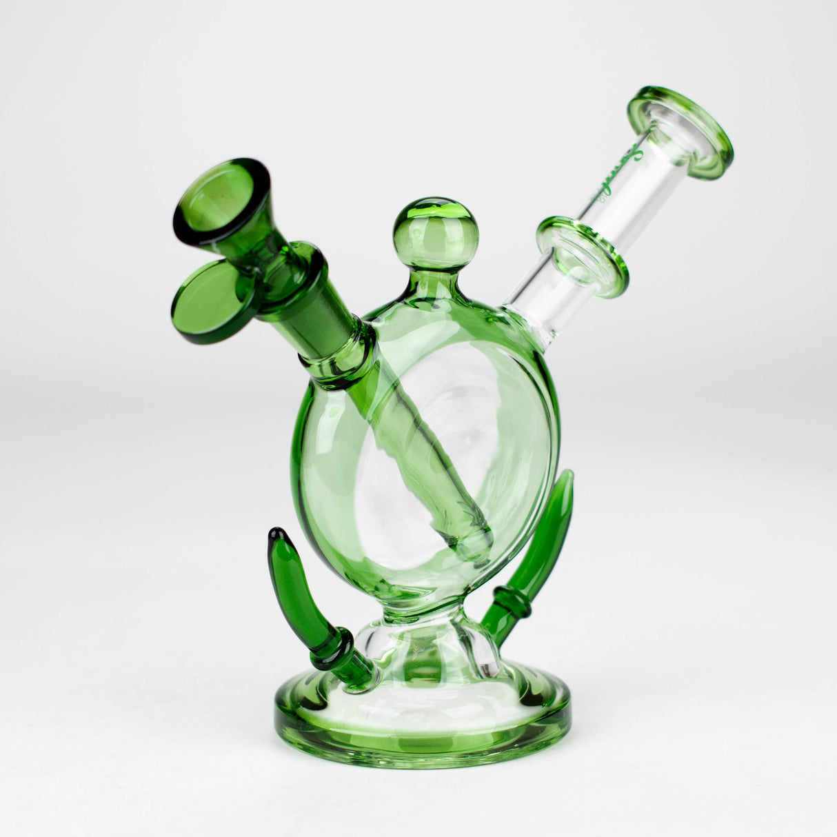 Bang en verre Soul Glass 7" avec diffuseur sans tige et col courbé