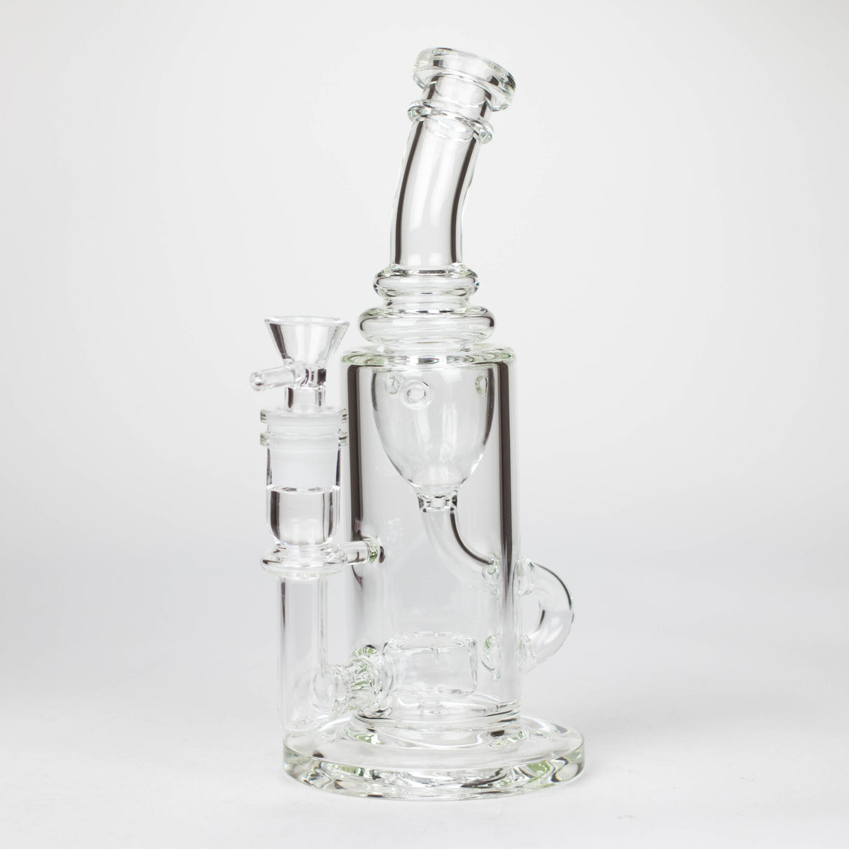 10″ Straight Tube Recycler Glass Bong