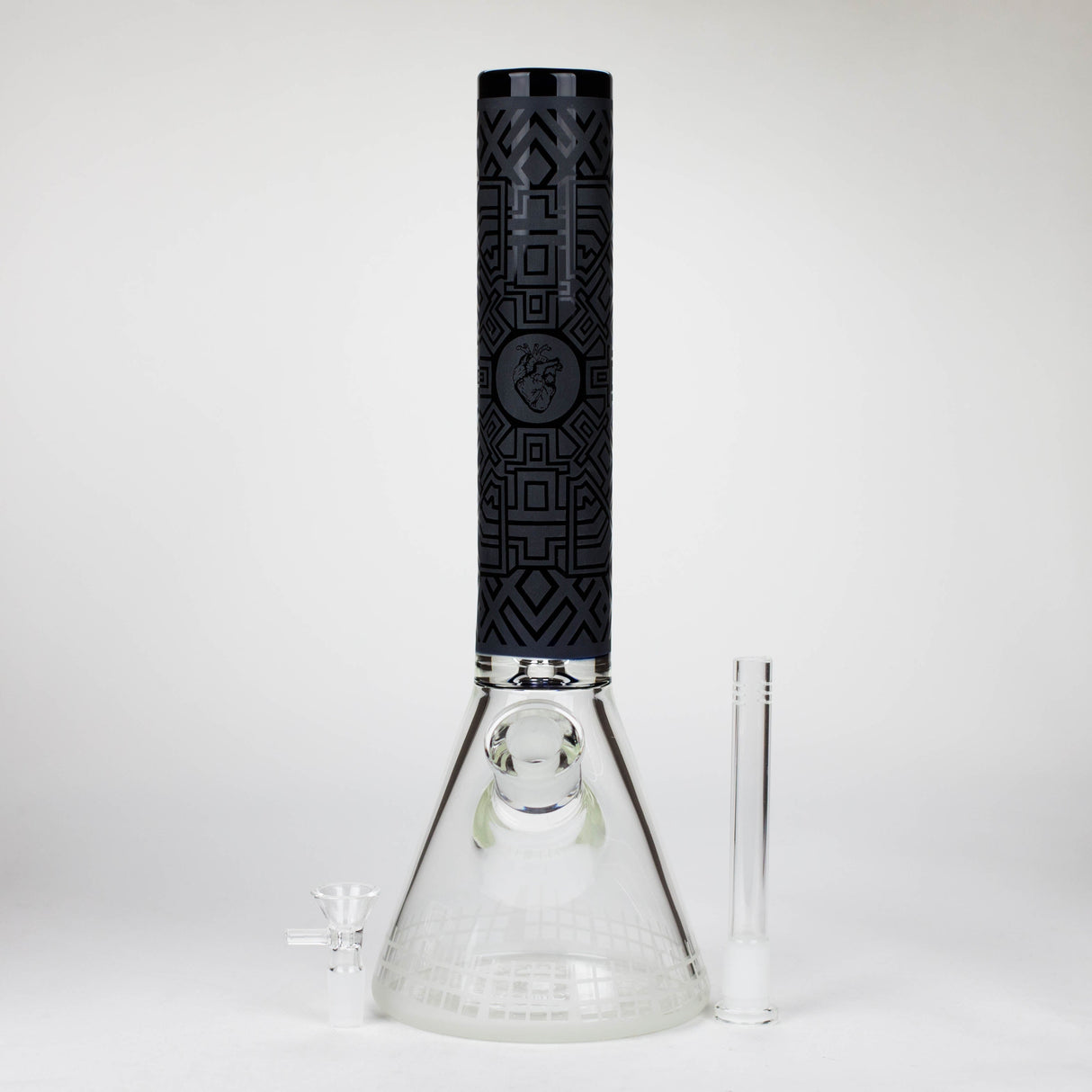 14" Beaker Base Glass Bong with 6.25" Downstem