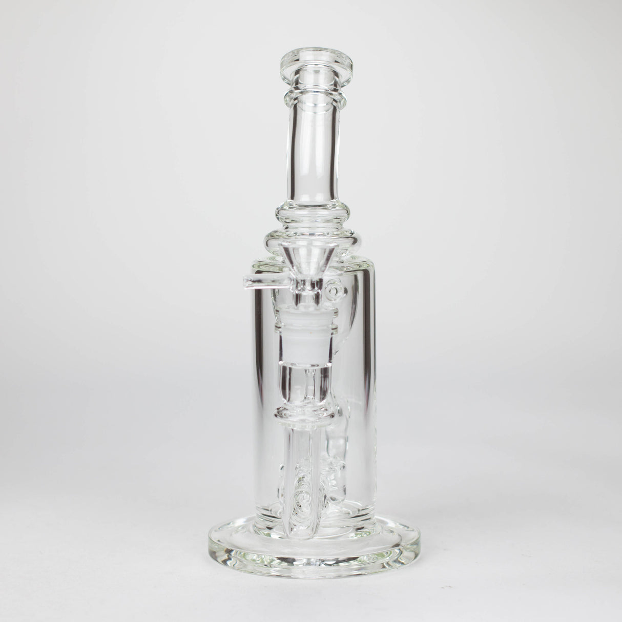 10″ Straight Tube Recycler Glass Bong
