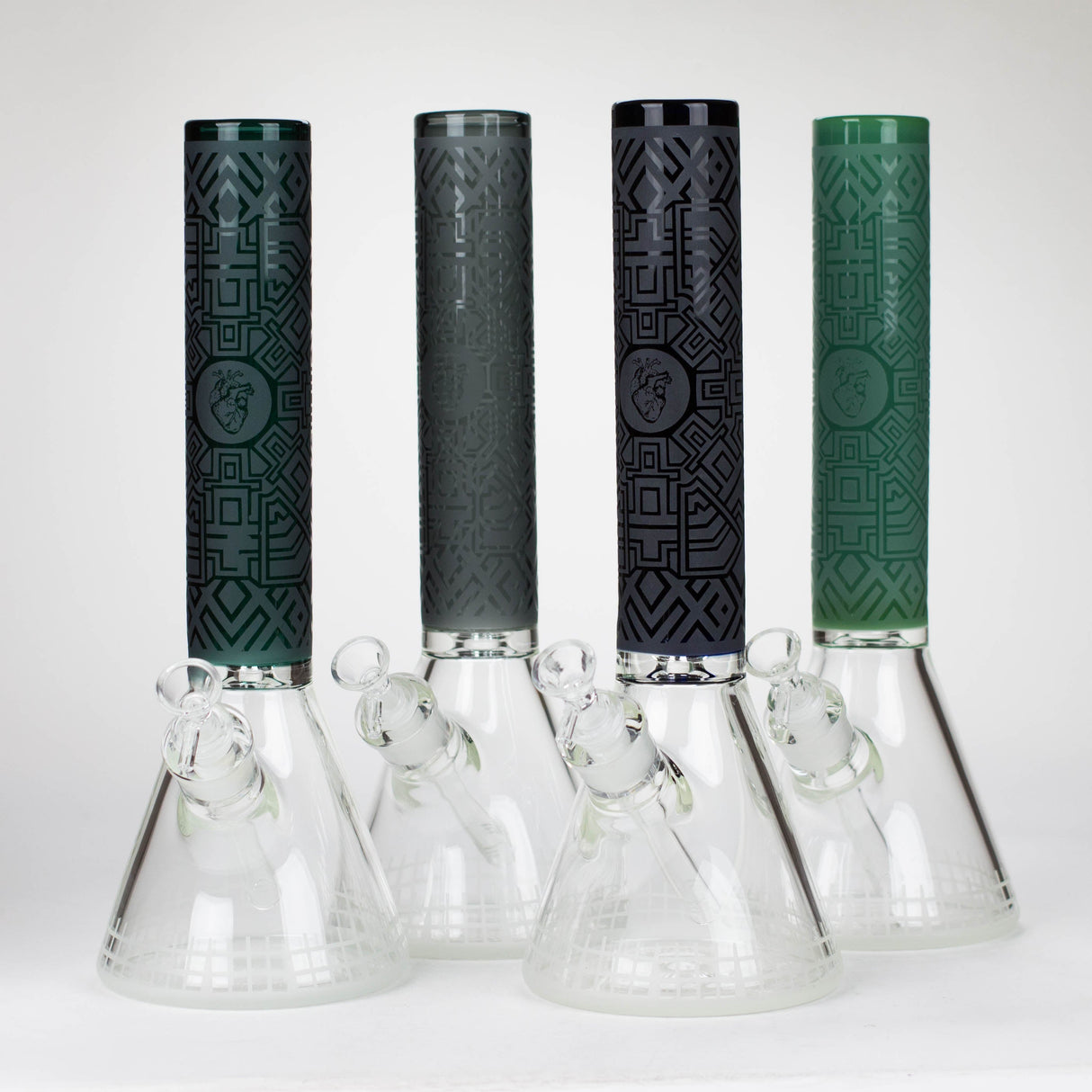 14" Beaker Base Glass Bong with 6.25" Downstem