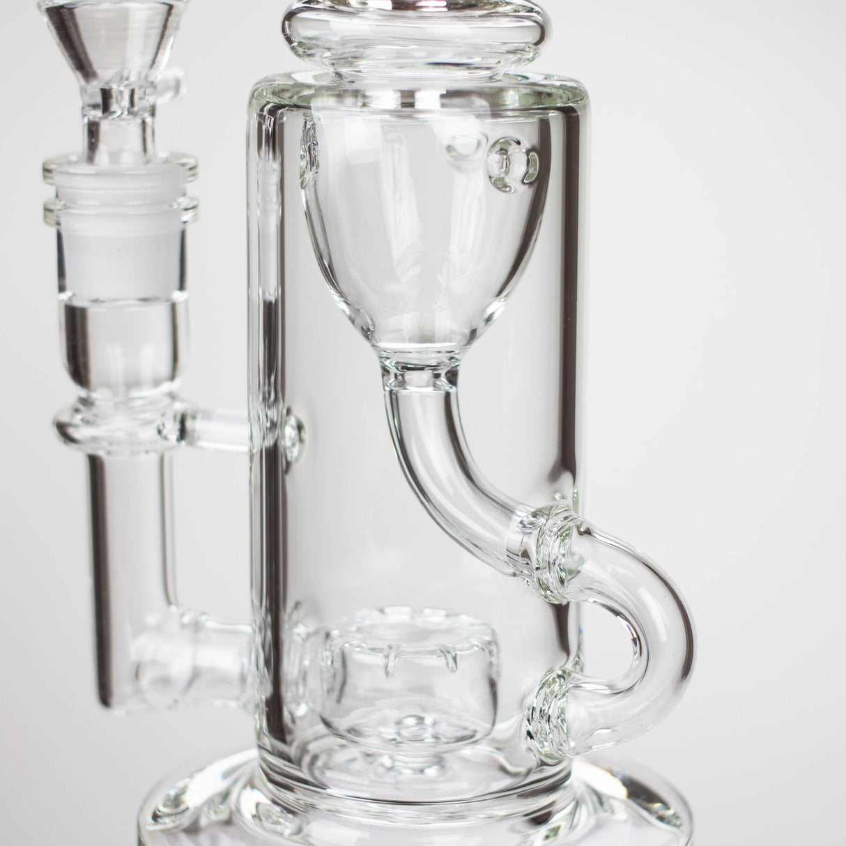10″ Straight Tube Recycler Glass Bong