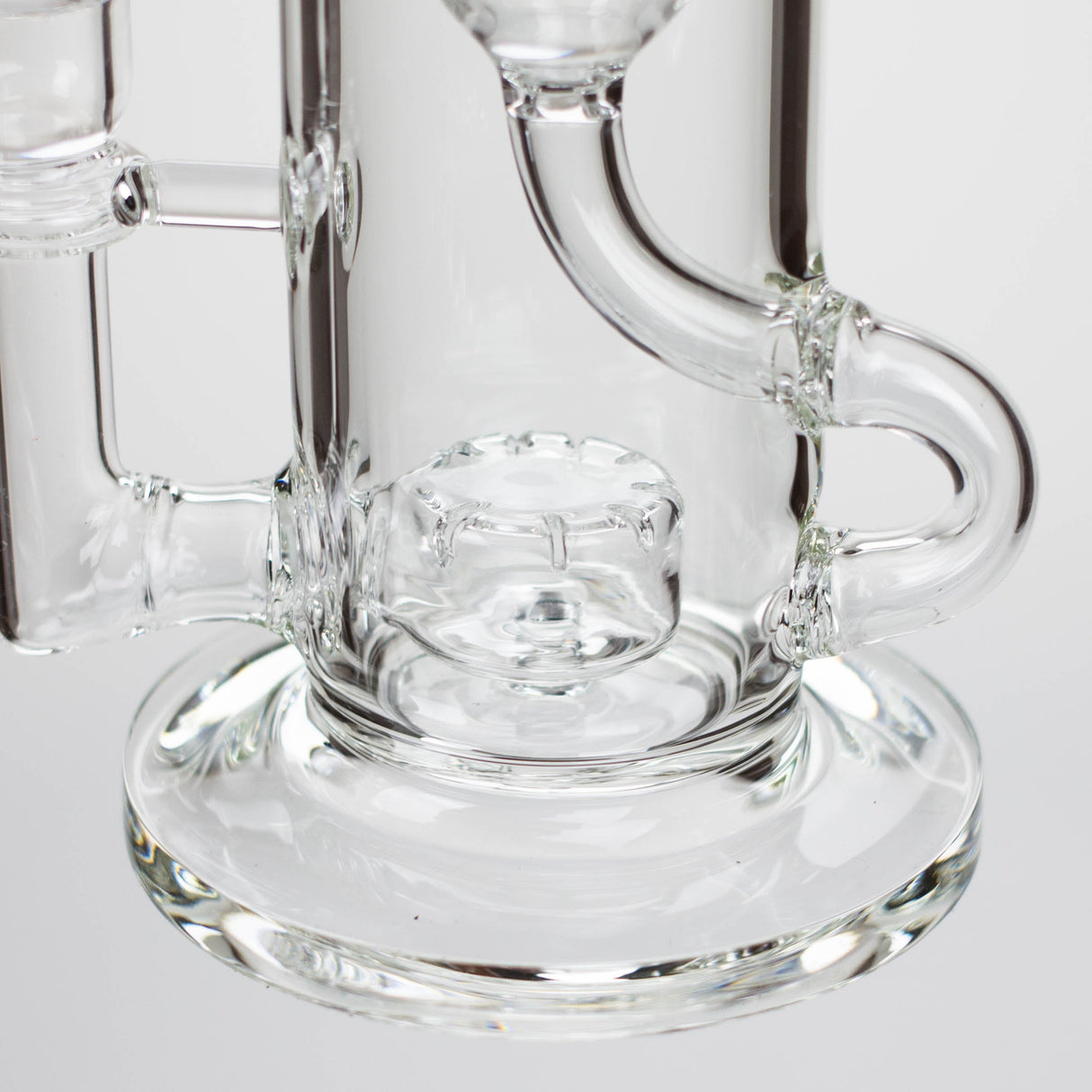 10″ Straight Tube Recycler Glass Bong