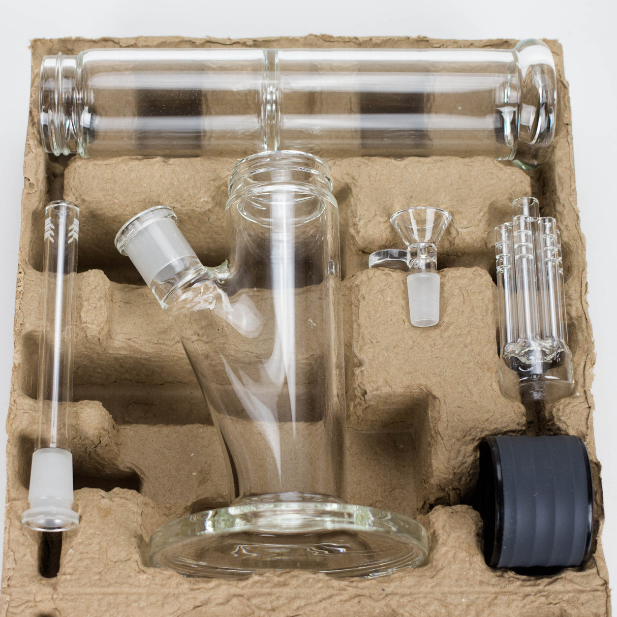 17" 5 mm DIY Glass Straight Tube Bong Set