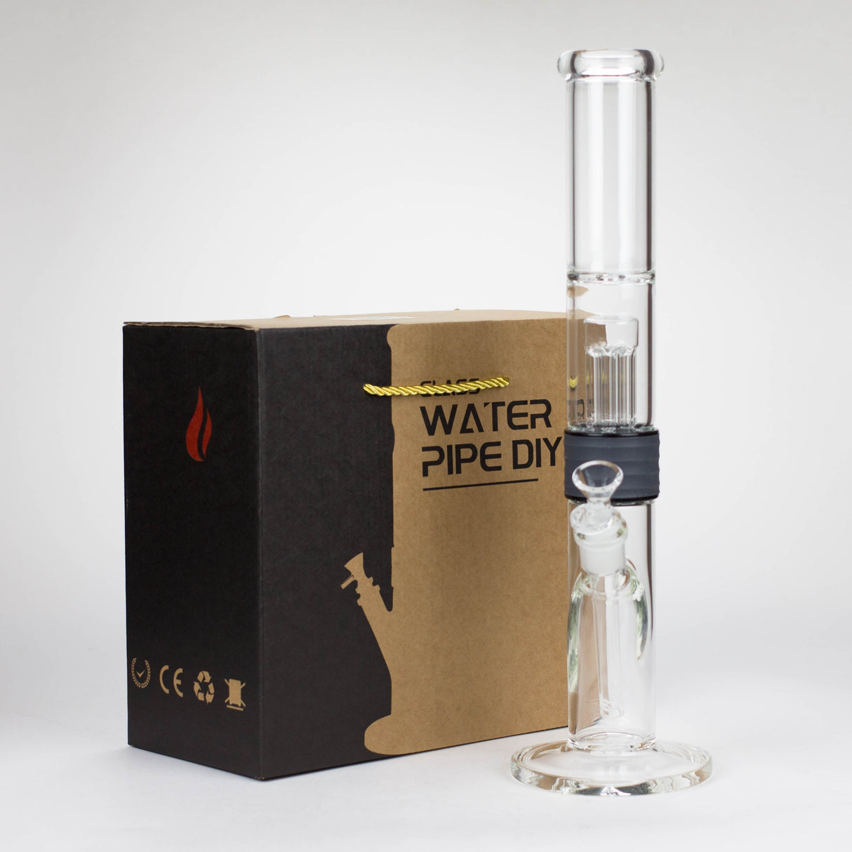 17" 5 mm DIY Glass Straight Tube Bong Set