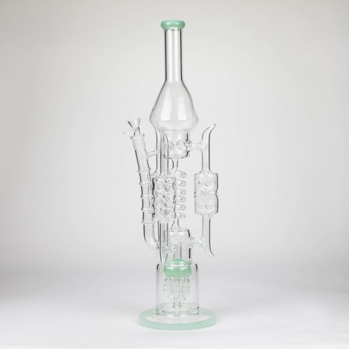 Canadian Distributor Glass Bong 20" Coil Glass Recycler Bong 20" Coil Glass Recycler Bong | Large Bong Canada