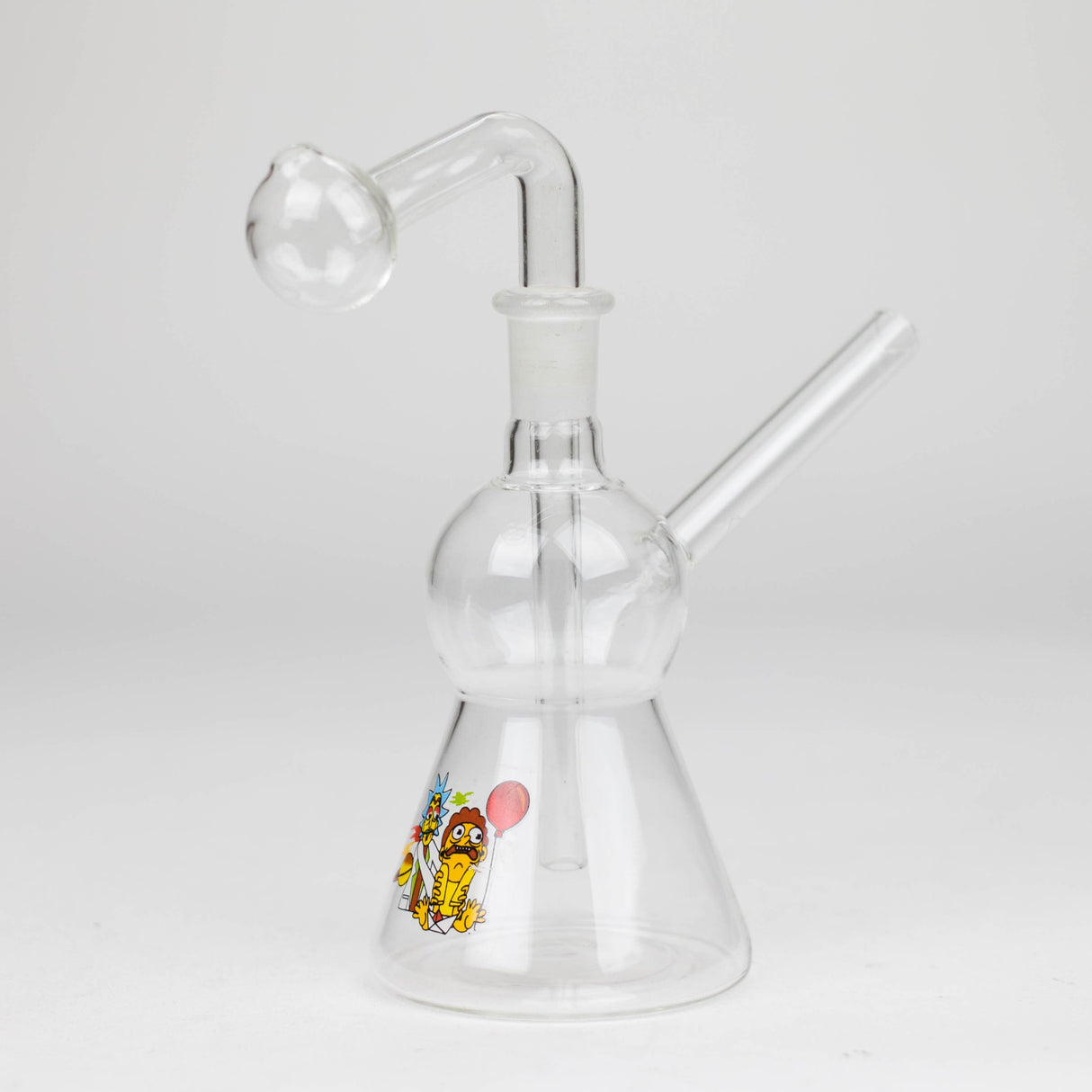 Bongzie Smokes Glass Rig 6.5" Sticker Glass Oil Rig with 14 mm Joint Compact Glass Oil Rig | Canada