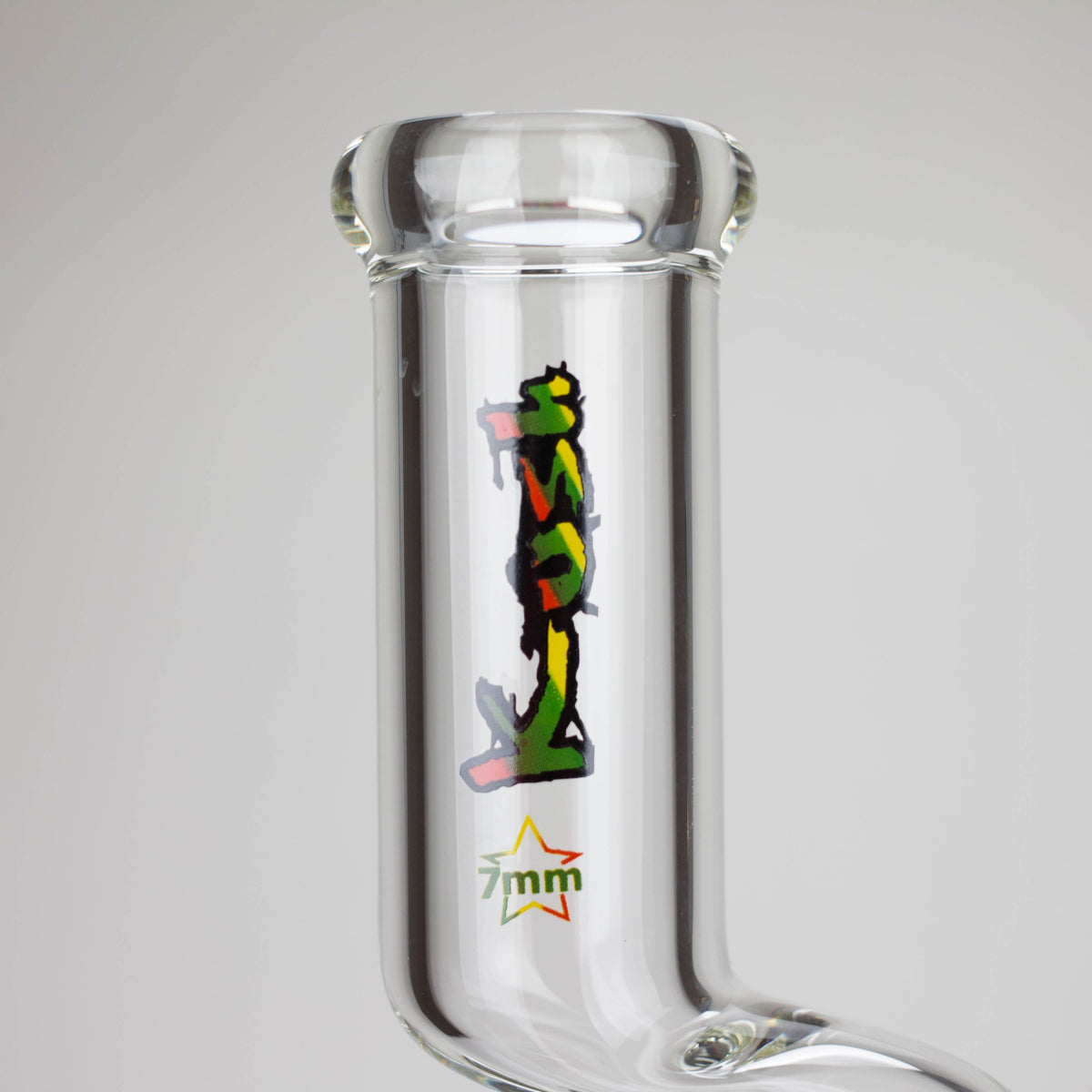 Canadian Distributor Glass Bong Kush 17" Rasta 420 Percolator Glass Bong Kush Zig-Zag Rasta Percolator Bong - 17"