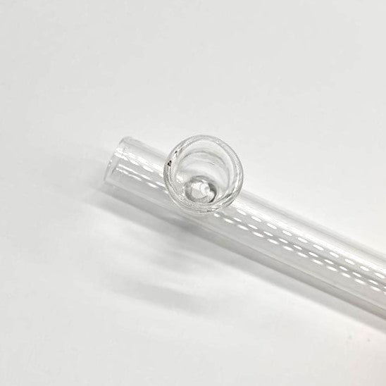Steamroller Clear Glass Shotgun Pipe 6" - 2PCS