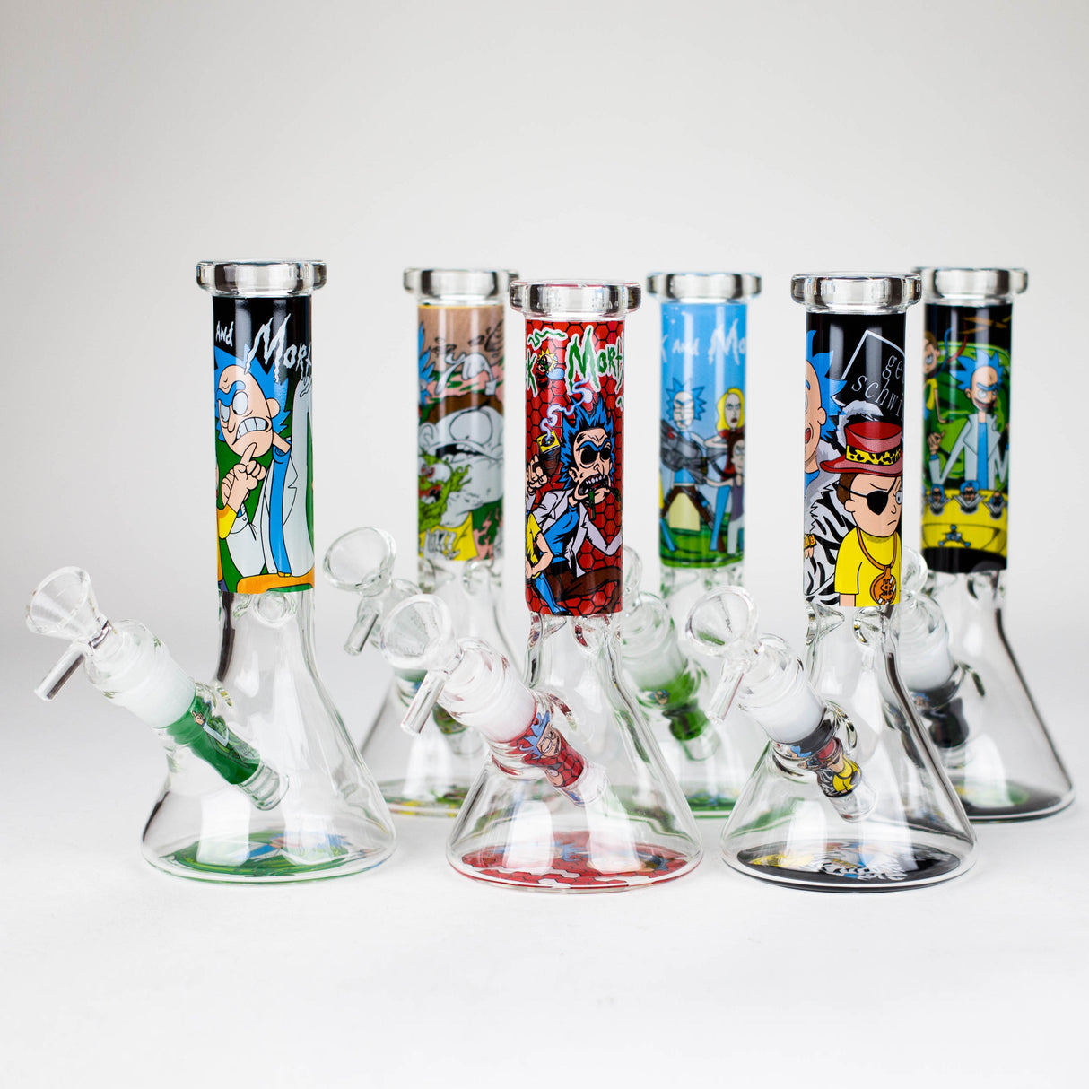 7.5" Portal Scientist Graphic Beaker Bong