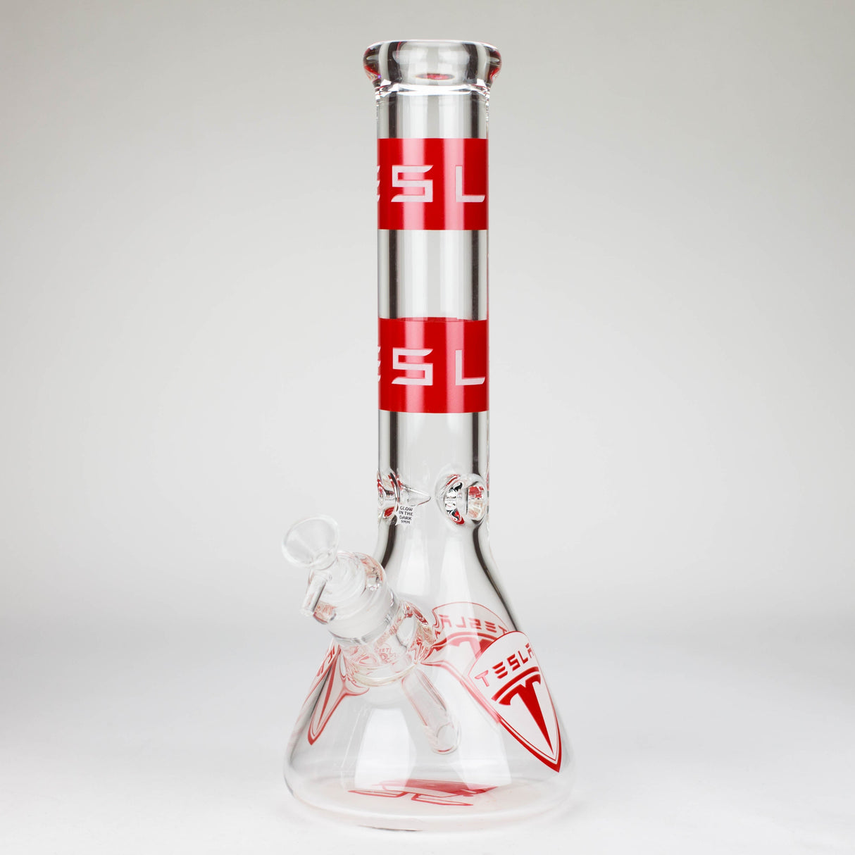 TSLA 14" Glow-in-the-Dark 9mm Glass Bong