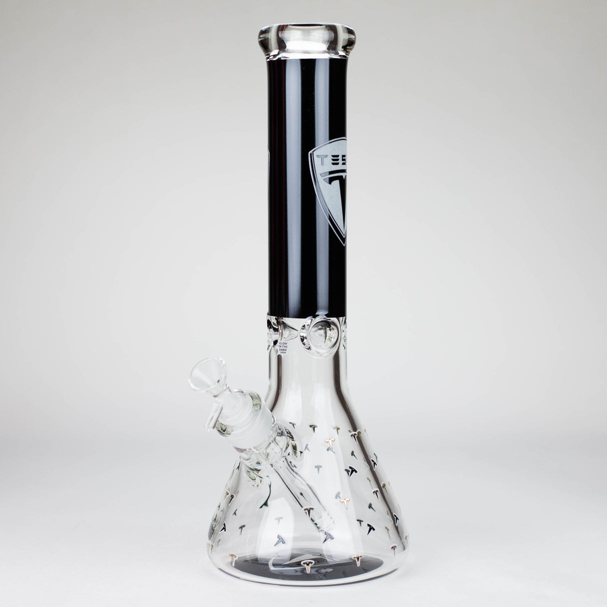 TSLA 14" Glow-in-the-Dark 9mm Glass Bong