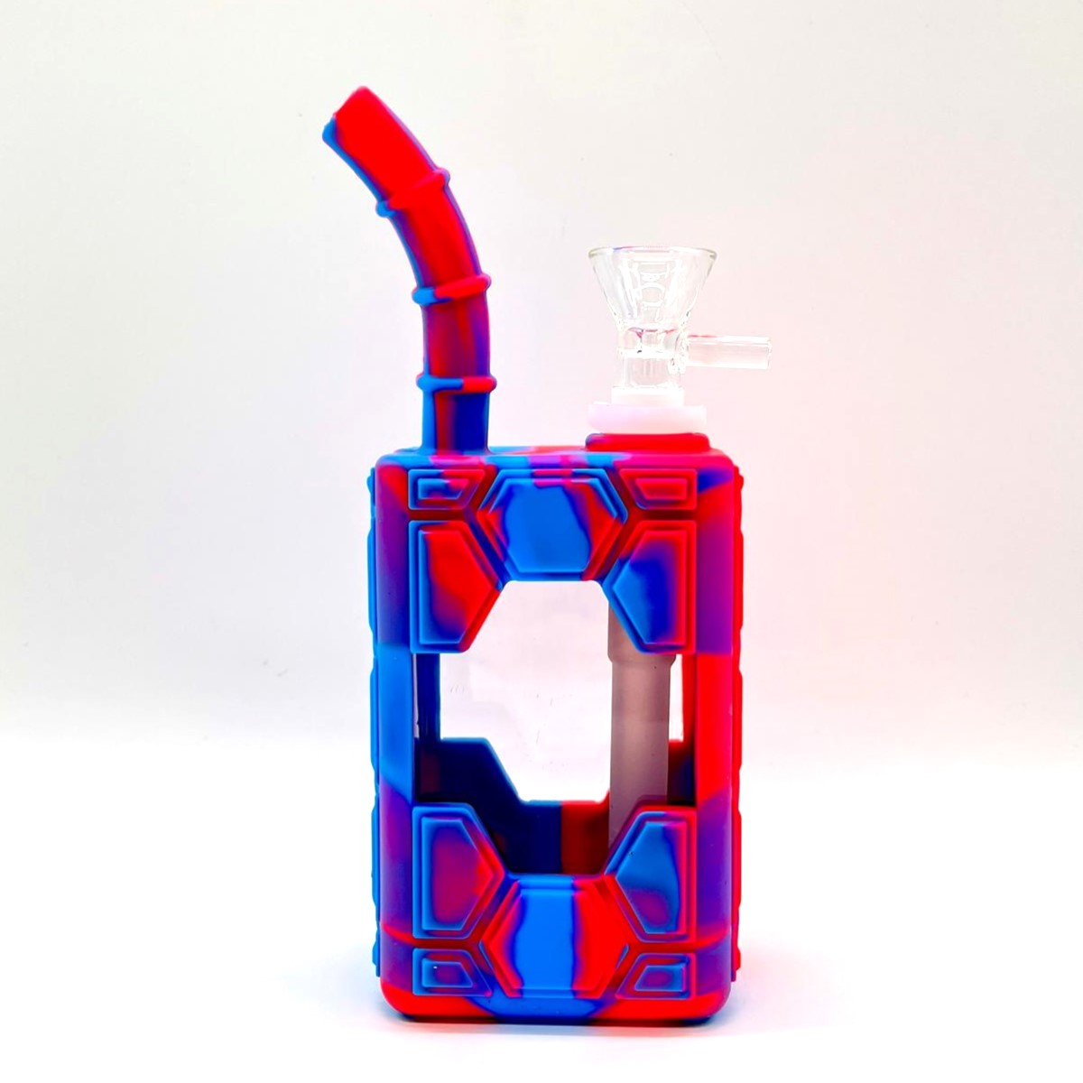 7" Silicone Juice Box Bong with Logo