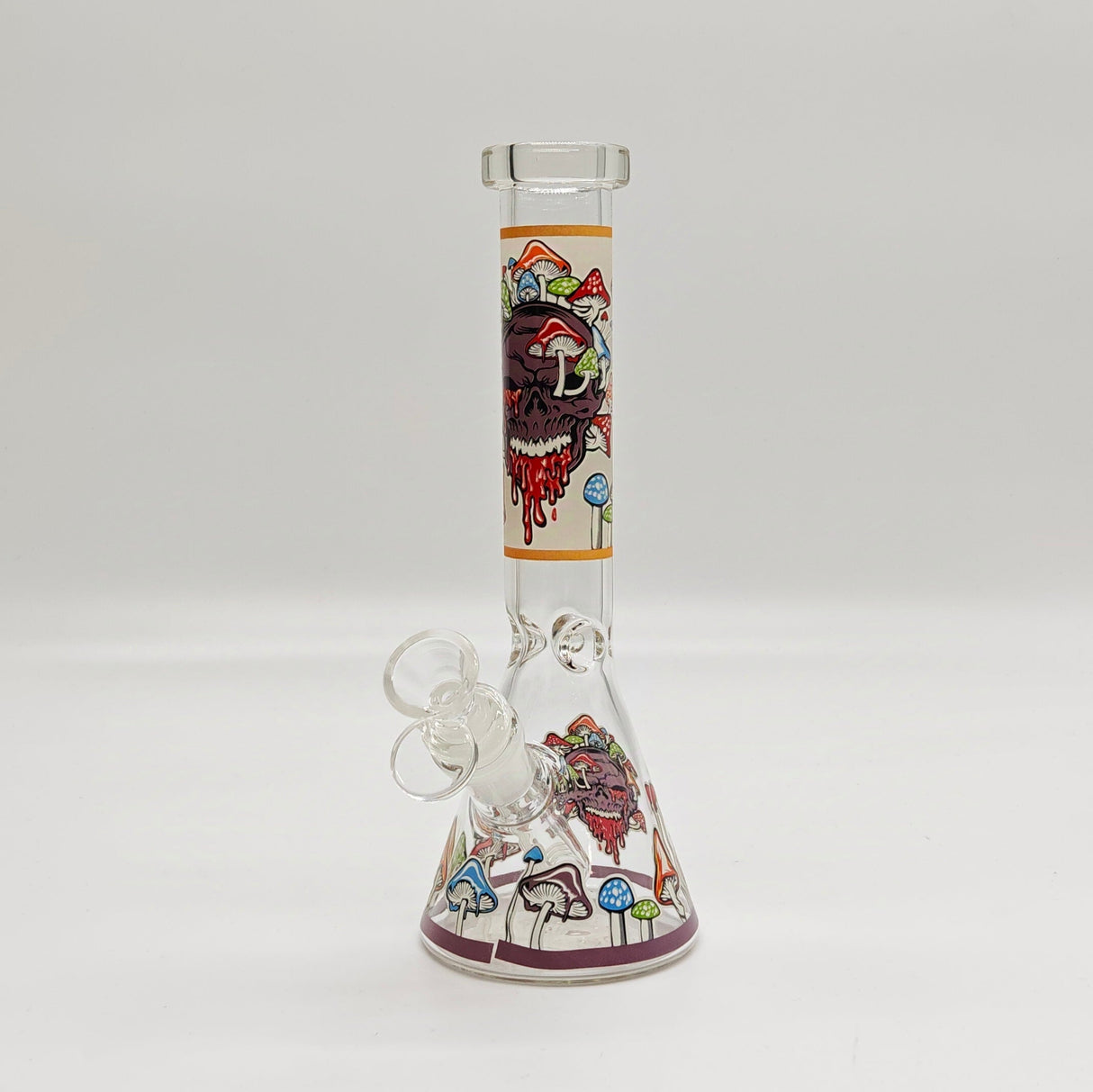 9" Character Design Beaker Bong with Diffused Downstem