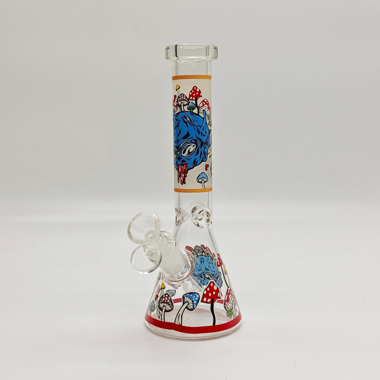 9" Character Design Beaker Bong with Diffused Downstem
