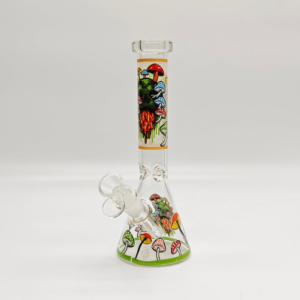 9" Character Design Beaker Bong with Diffused Downstem