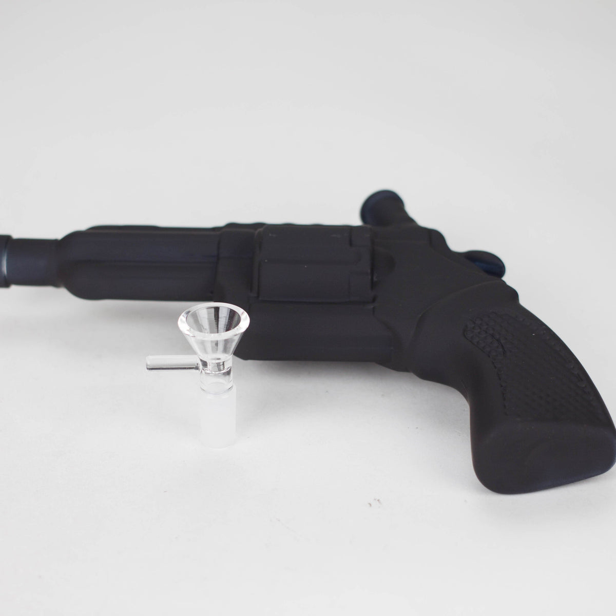 JJ Distribution Glass Bong 7.5" Matte Pistol-Shaped Glass Bong 7.5" Matte Pistol Glass Bong | Novelty Bong Canada