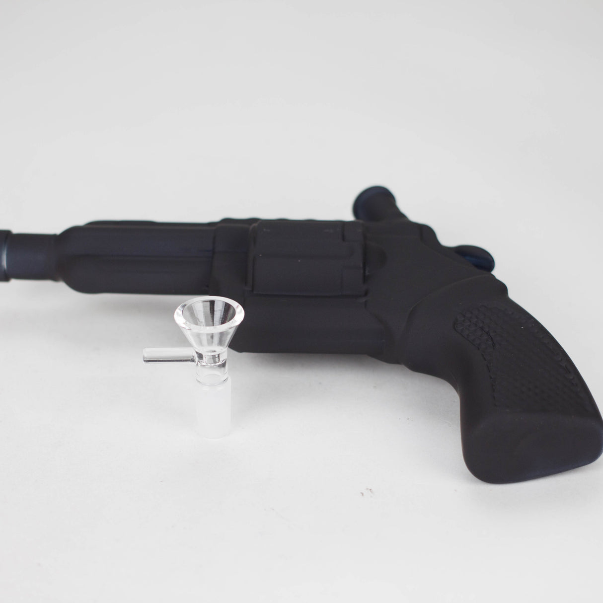 7.5" Matte Pistol-Shaped Glass Bong