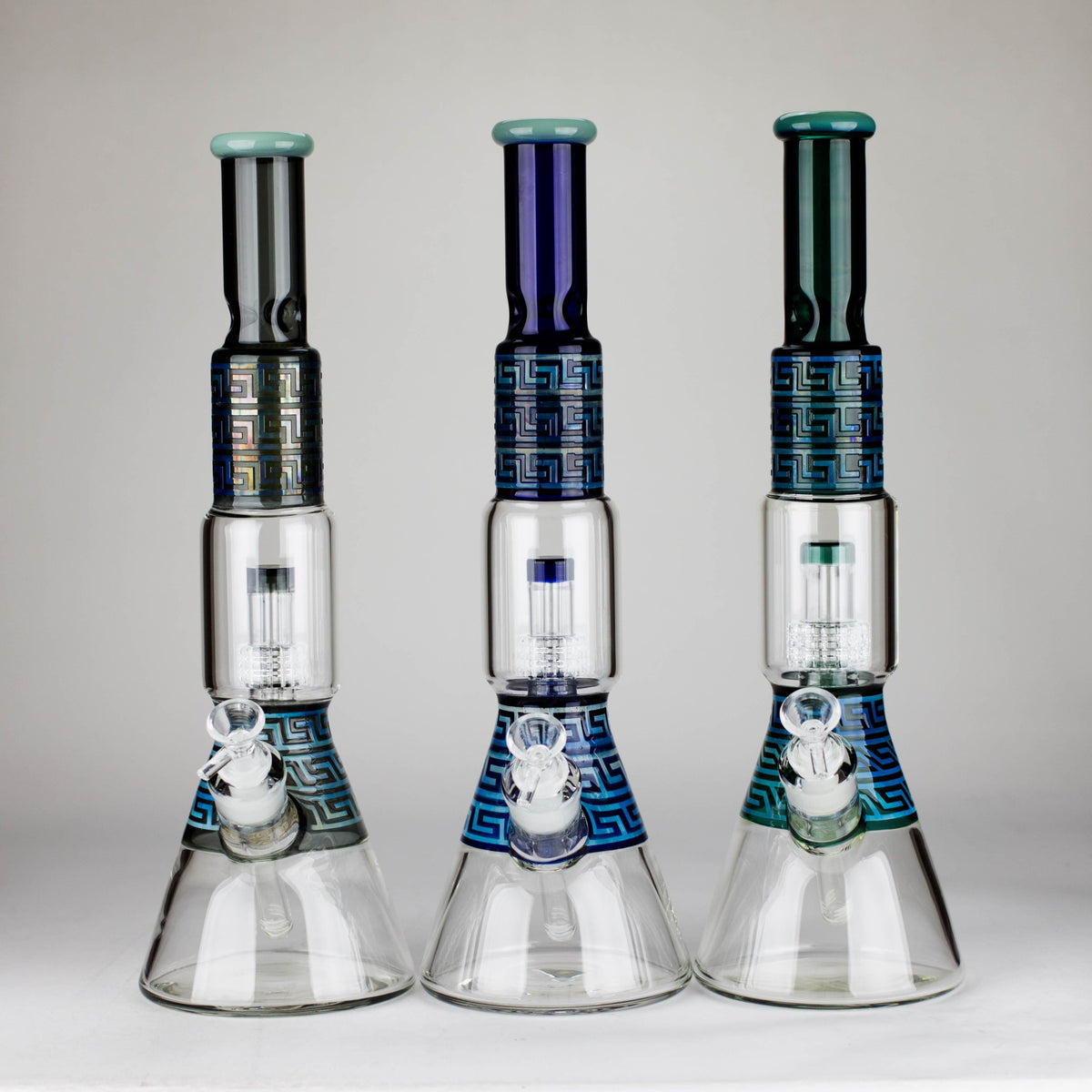 JJ Distribution Glass Bong 17" Maze Glass Bong 17" Maze Glass Bong