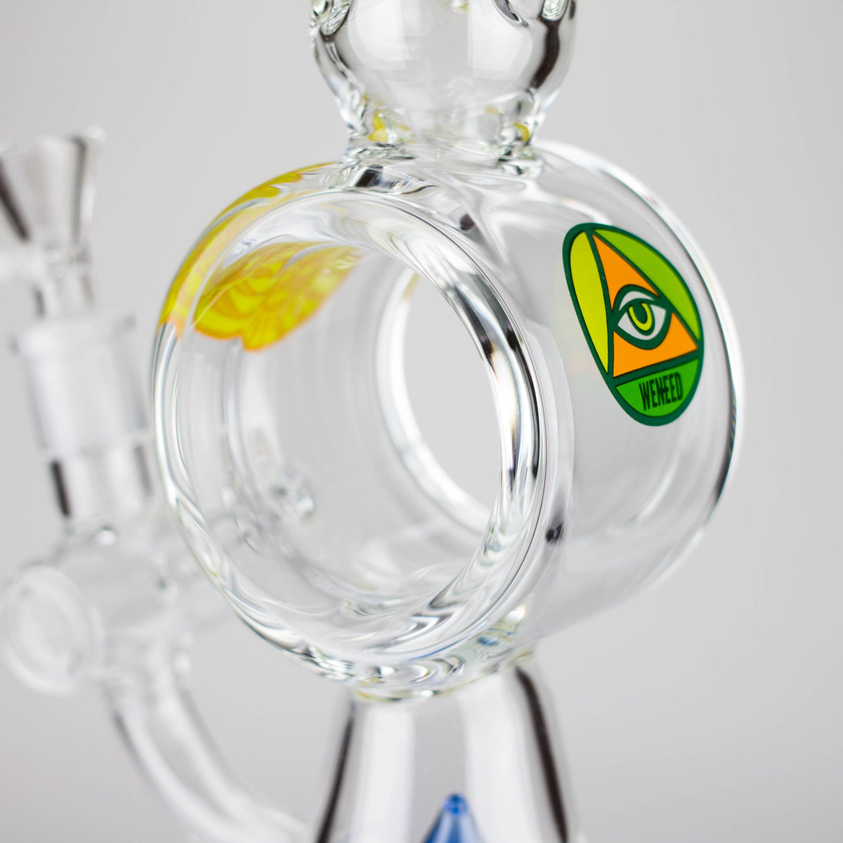 WENEED® Glass Bong WENEED Guardian 17" Frosted Glass Water Pipe WENEED 17" Guardian Stemless Glass Bong