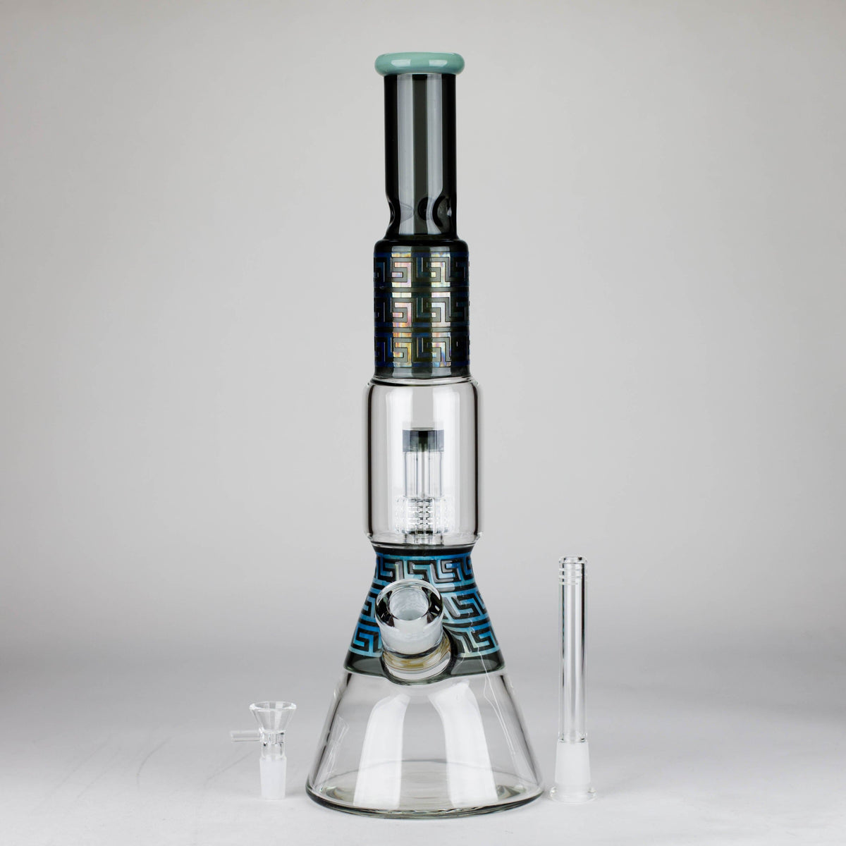 JJ Distribution Glass Bong 17" Maze Glass Bong 17" Maze Glass Bong