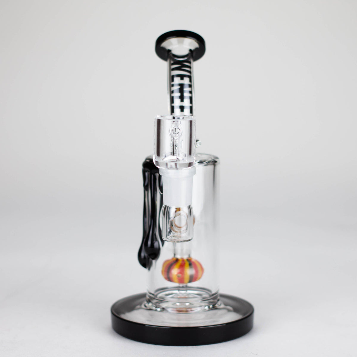 WENEED® Glass Rig WENEED Pumpkin Flow 7" Quartz Banger Rig WENEED 7" Pumpkin Flow Stemless Dab Rig