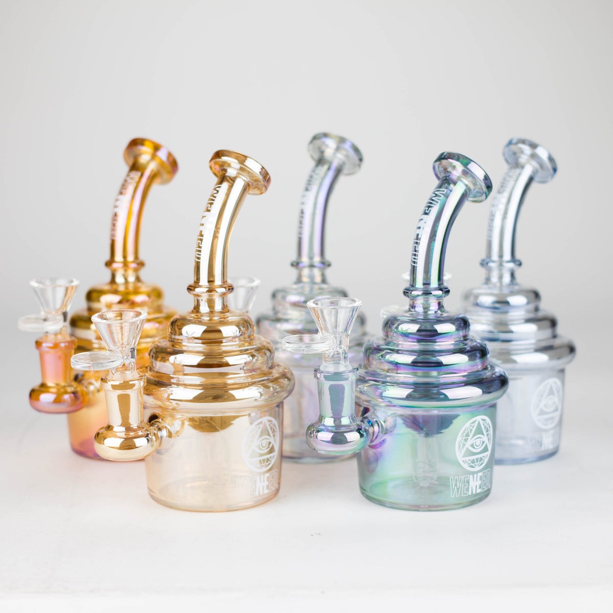 WENEED® Glass Bong WENEED 6.5" Frosted Dome Perc Glass Bong WENEED Frosted Dome Perc Bong | Canada