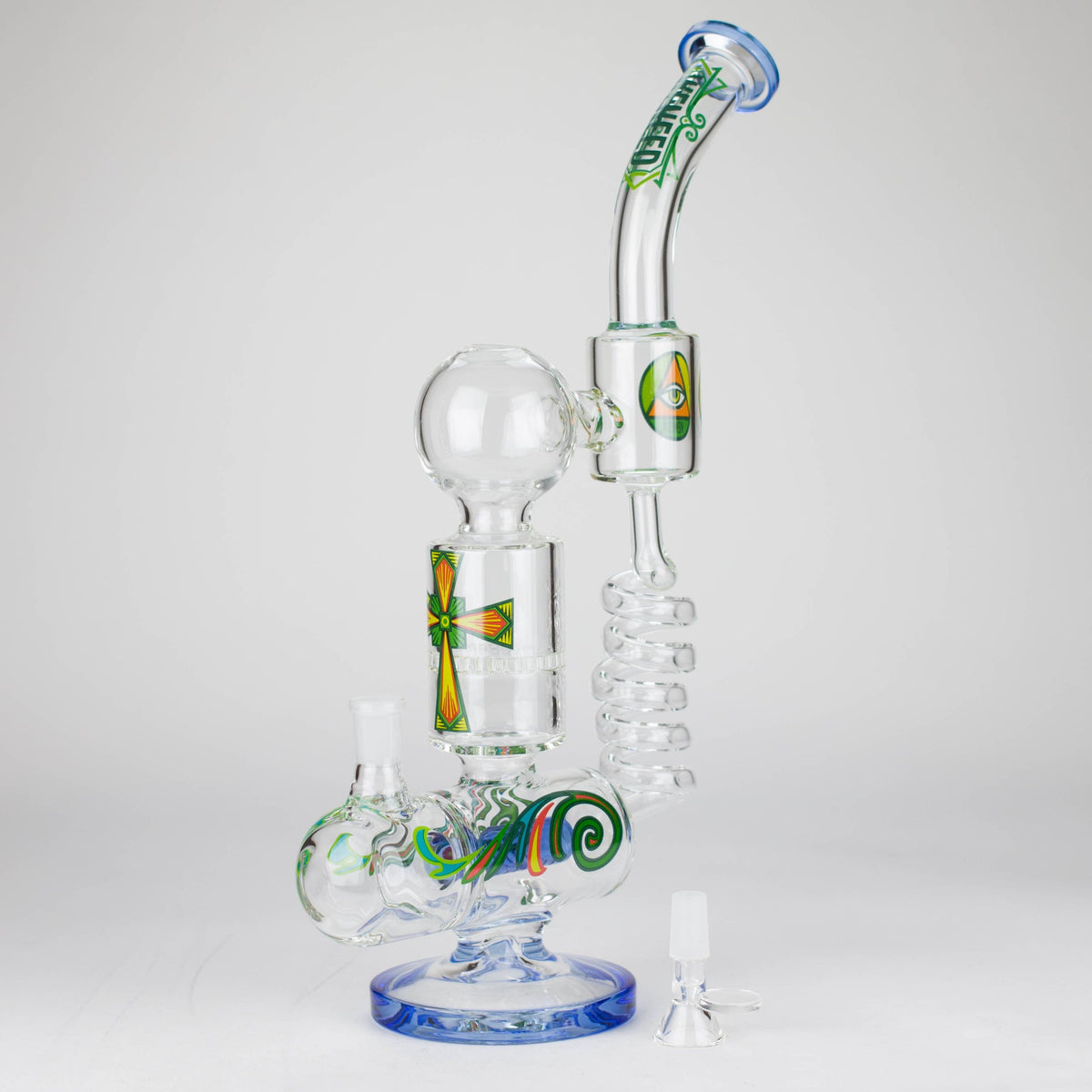 WENEED® Glass Bong WENEED Twiststream 12.5" Stemless Glass Bong WENEED 12.5" Twiststream Glass Bong | Canada