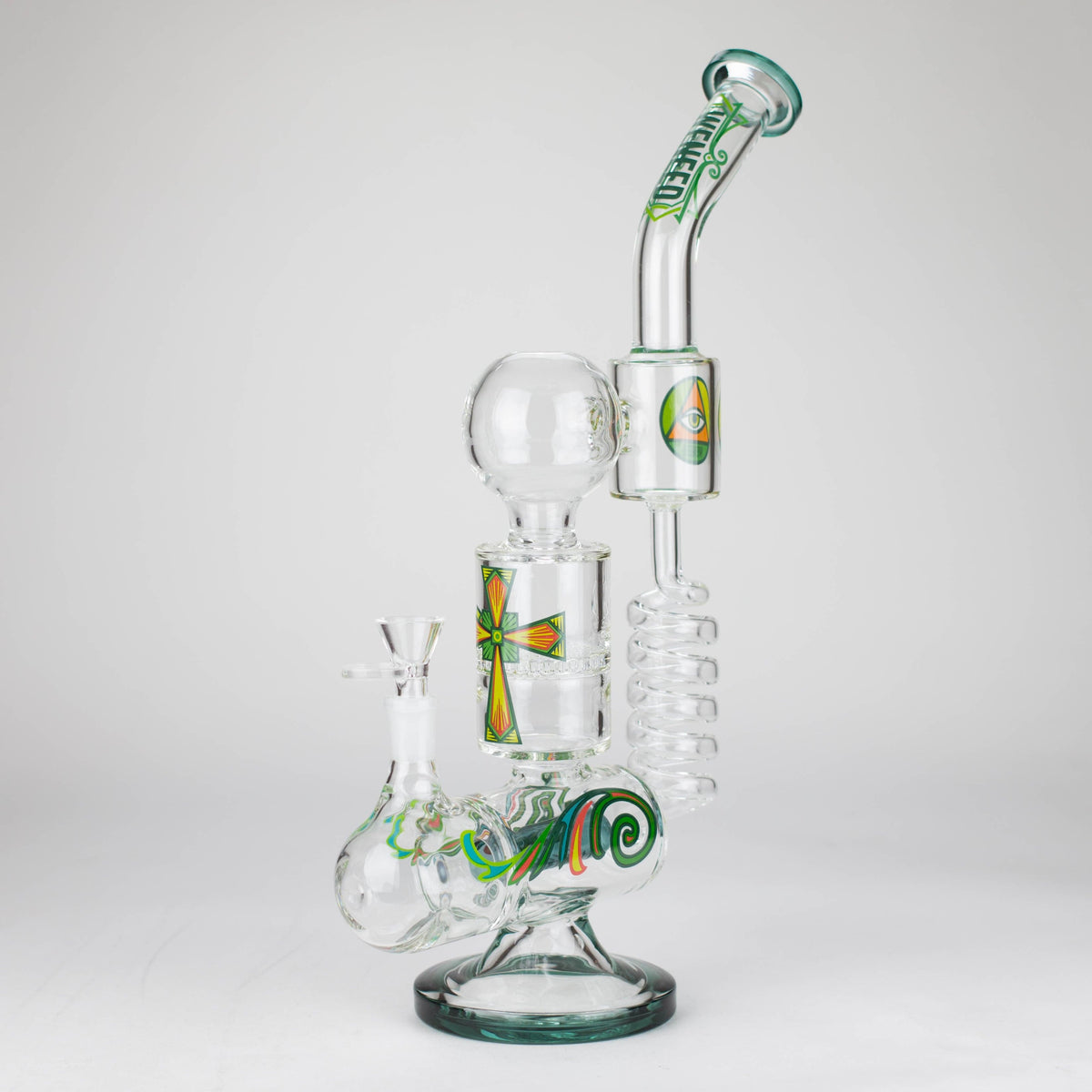 WENEED® Glass Bong WENEED Twiststream 12.5" Stemless Glass Bong WENEED 12.5" Twiststream Glass Bong | Canada