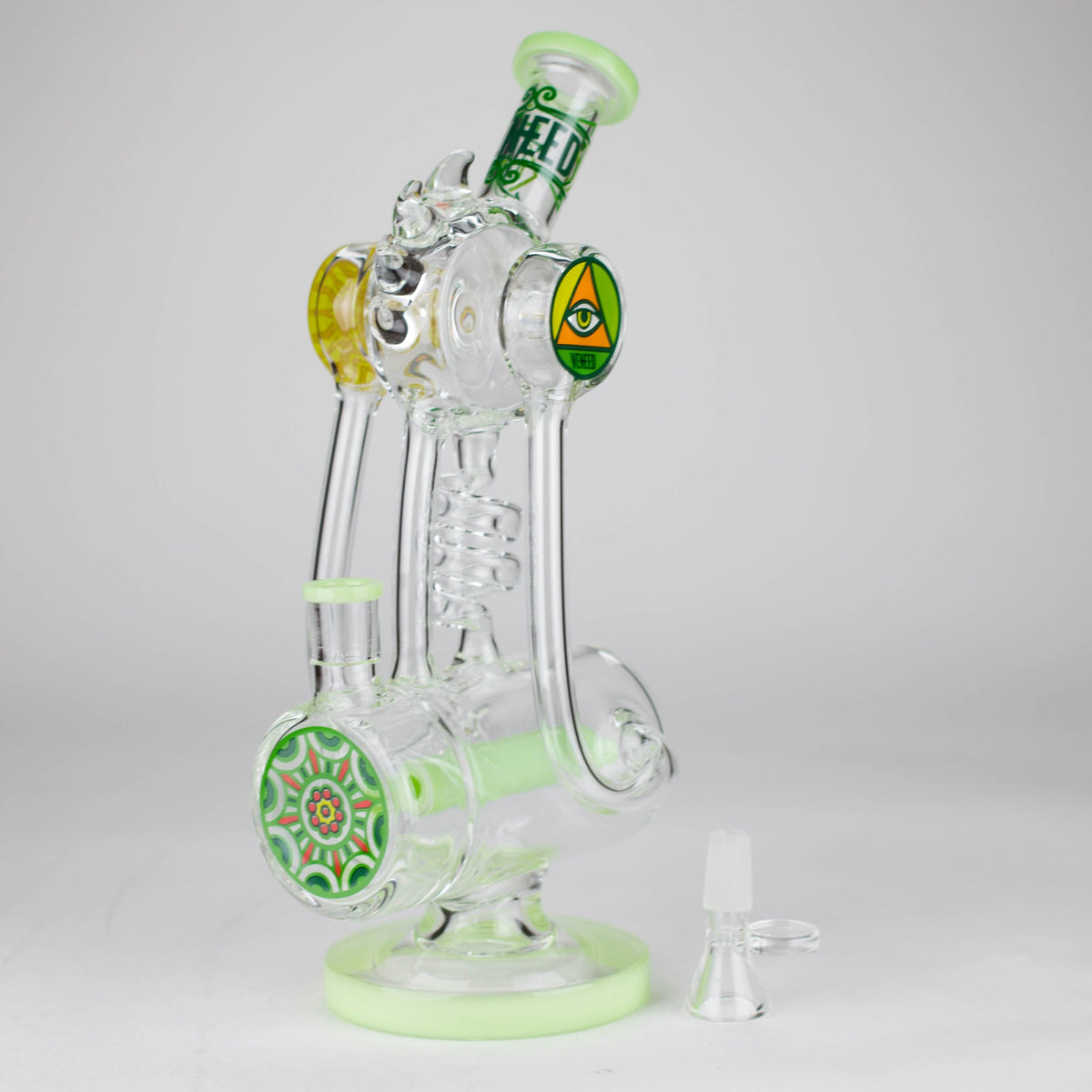 WENEED® Glass Bong WENEED Twisting Tide 12" Stemless Glass Bong WENEED 12" Twisting Tide Glass Bong | Canada