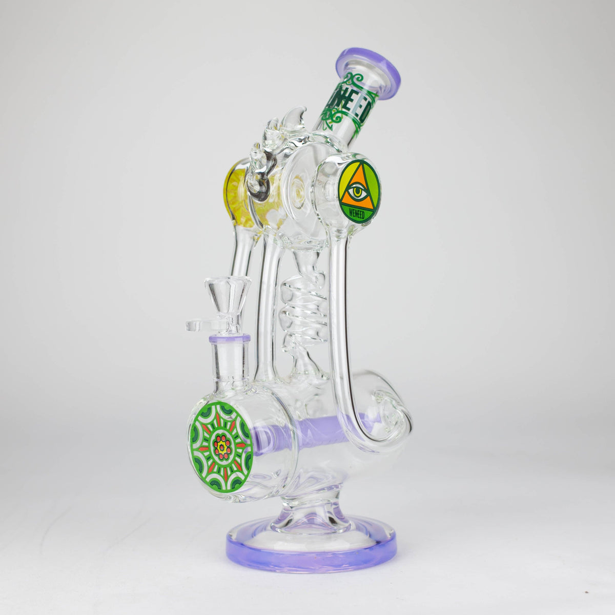 WENEED® Glass Bong WENEED Twisting Tide 12" Stemless Glass Bong WENEED 12" Twisting Tide Glass Bong | Canada