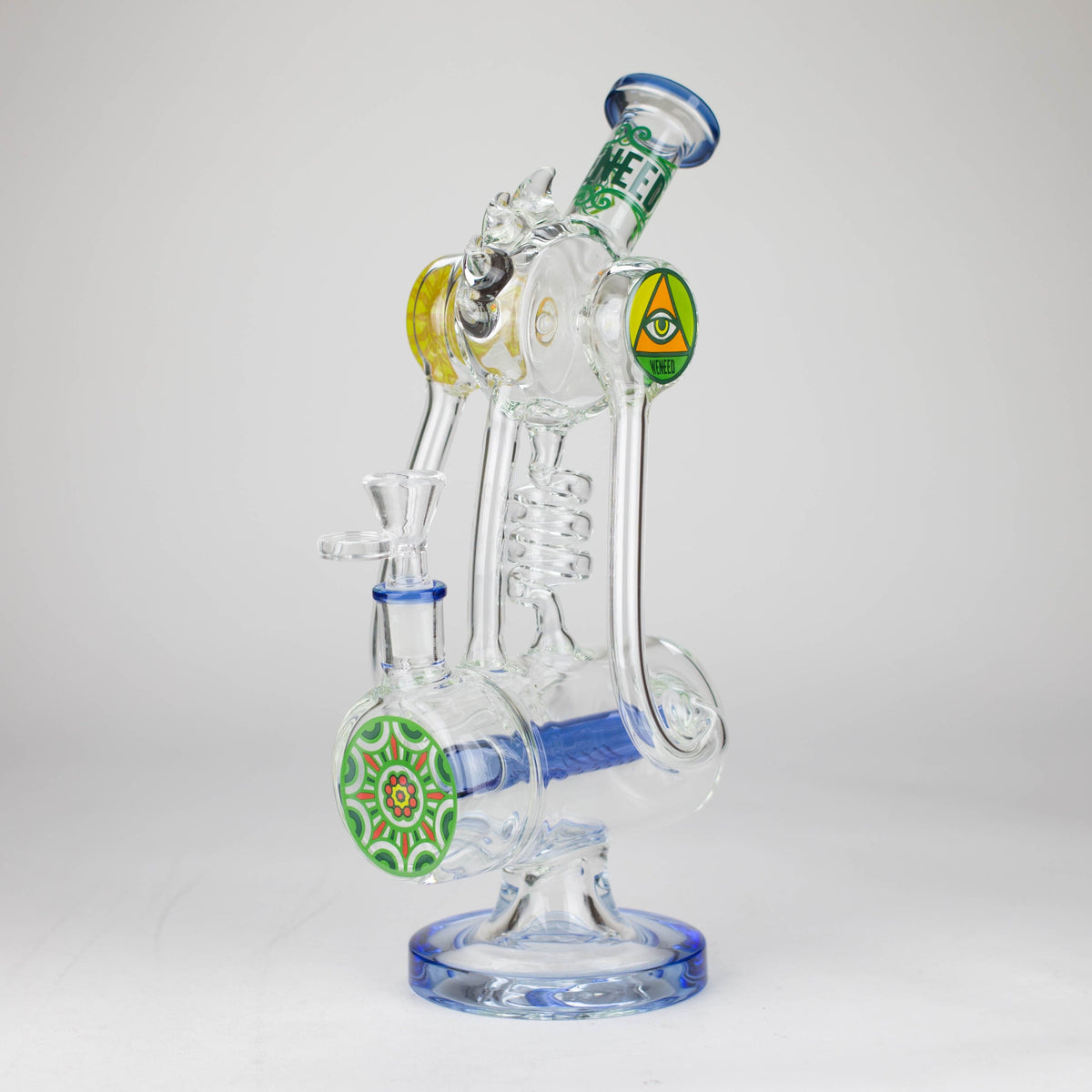 WENEED® Glass Bong WENEED Twisting Tide 12" Stemless Glass Bong WENEED 12" Twisting Tide Glass Bong | Canada
