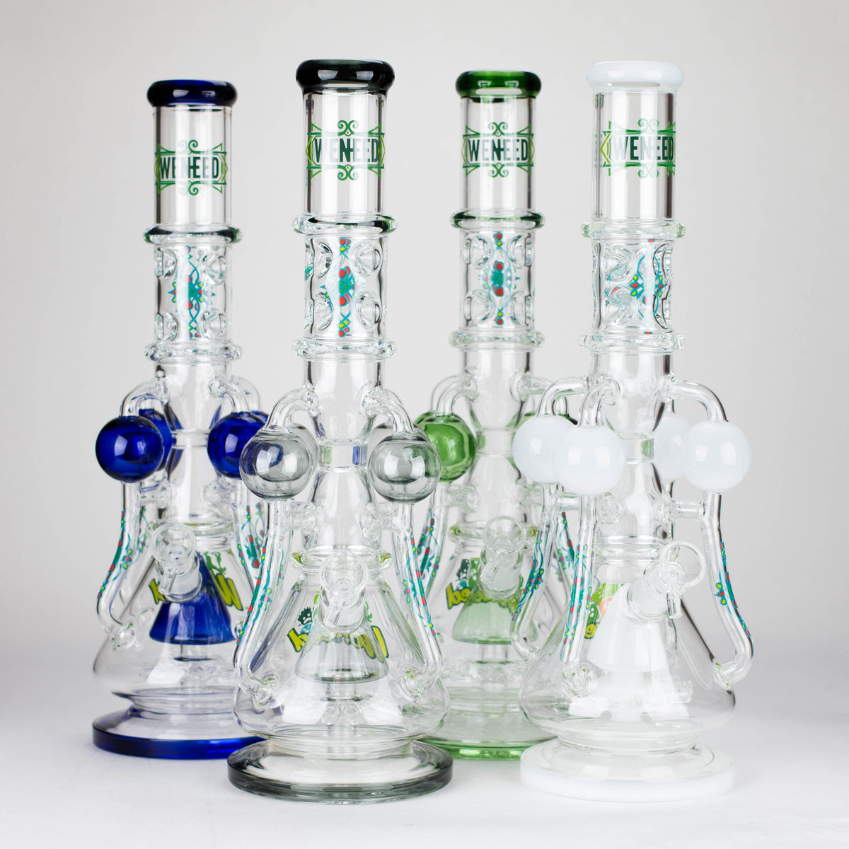 WENEED® Glass Bong WENEED | 19.5" Orb Cascade Glass Bong WENEED | 19.5" Orb Cascade Glass Bong