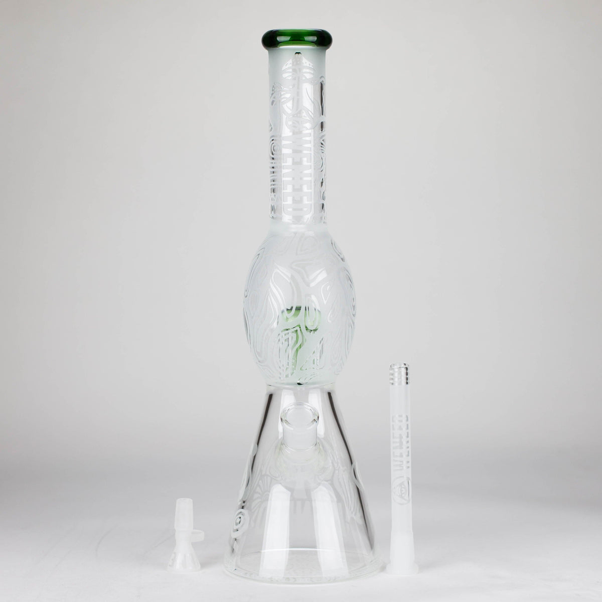 WENEED® Glass Bong WENEED 16.5" Mushroom Forest 7 mm Glass Bong WENEED 16.5" Mushroom Forest Bong - 7 mm Glass