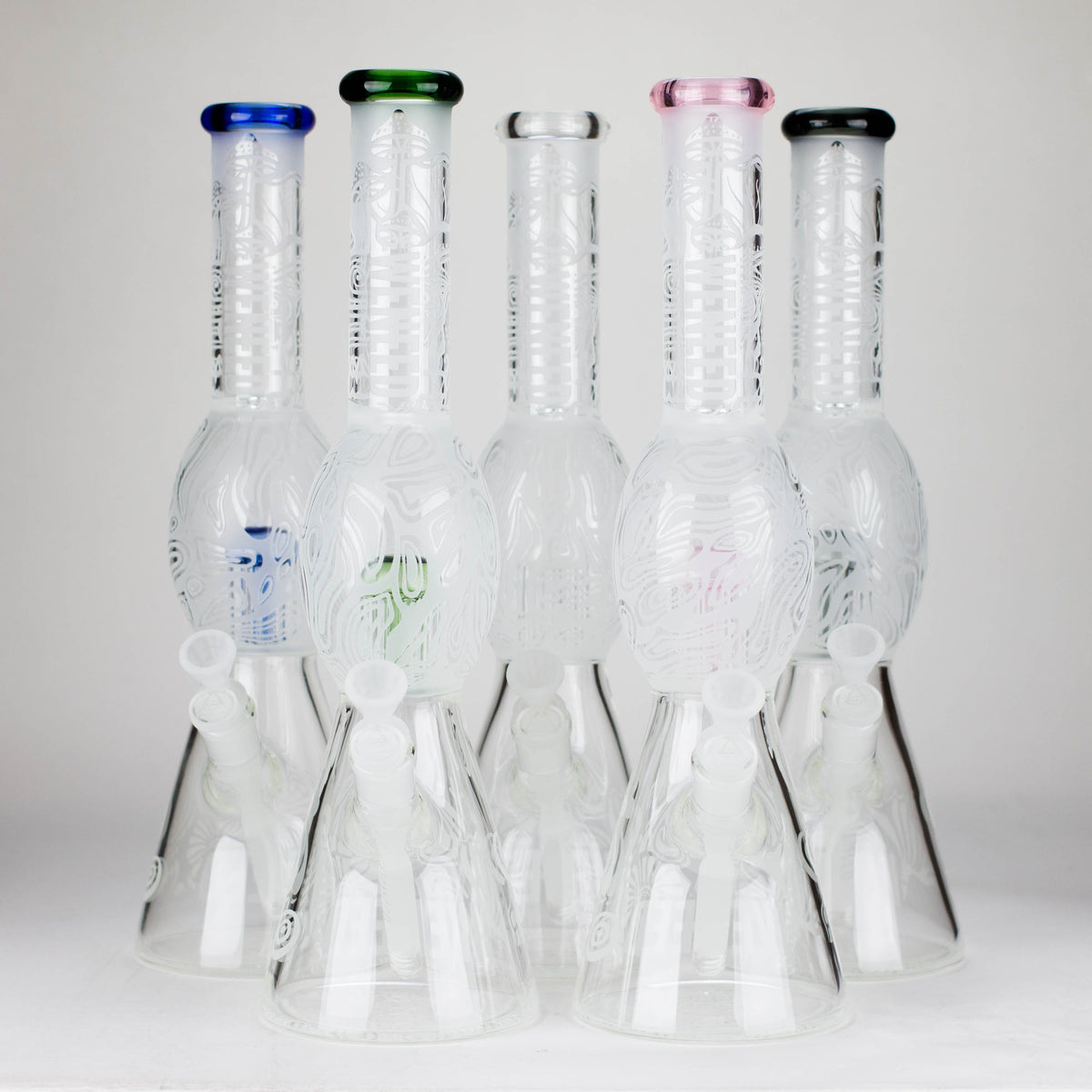 WENEED® Glass Bong WENEED 16.5" Mushroom Forest 7 mm Glass Bong WENEED 16.5" Mushroom Forest Bong - 7 mm Glass