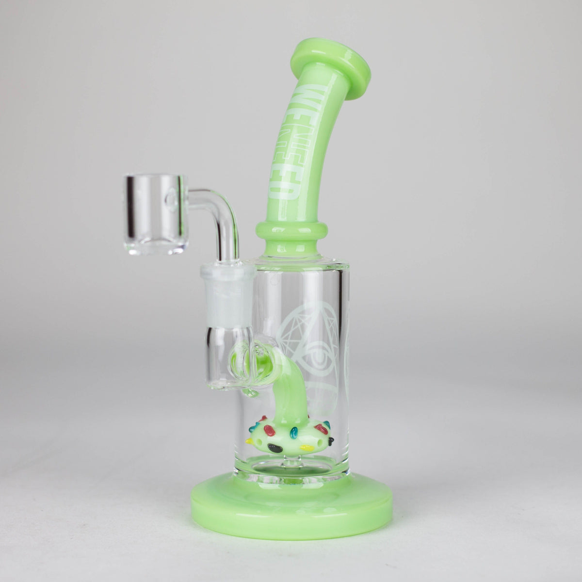 WENEED® Glass Bong WENEED | 7" Basic Flow Bong WENEED Basic Flow Quartz Banger Rig | Canada